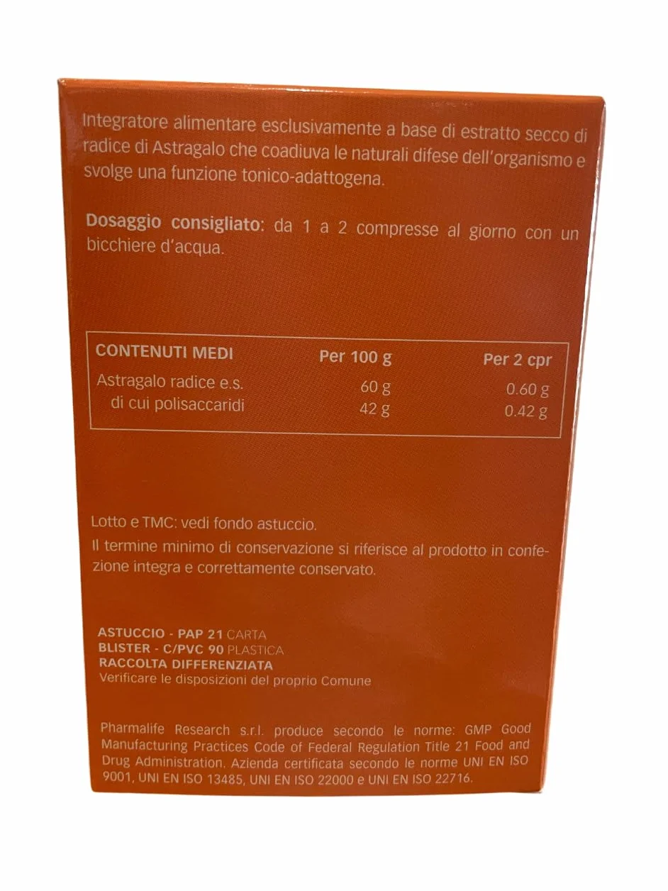 Pharmalife Astragalo puro 60 compresse