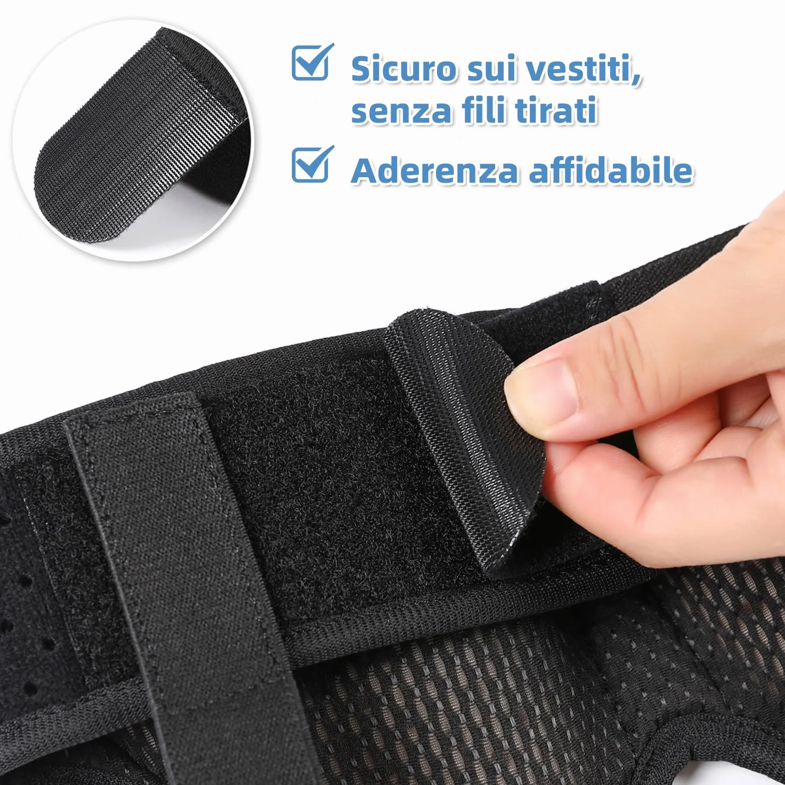 Tenbon Cintura per ernia per uomini e donne Cintura per ernia regolabile flessibile Supporto per ernia Sollievo dal dolore con 2 cuscinetti di compressione rimovibili (M)