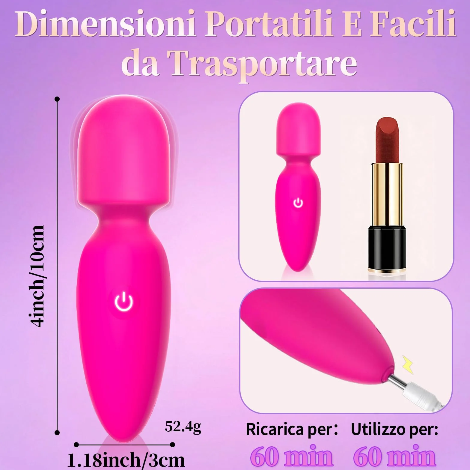 Vibratoreper Donna Professionale Piccolo Vibratoriper Donne 8 modalità Vibratore Sexytoysys Donna Coppia Succhia Clitoride per Donna Mini Vibrator Vibratori Sex Toys Sessuali per Donna (Rosa)