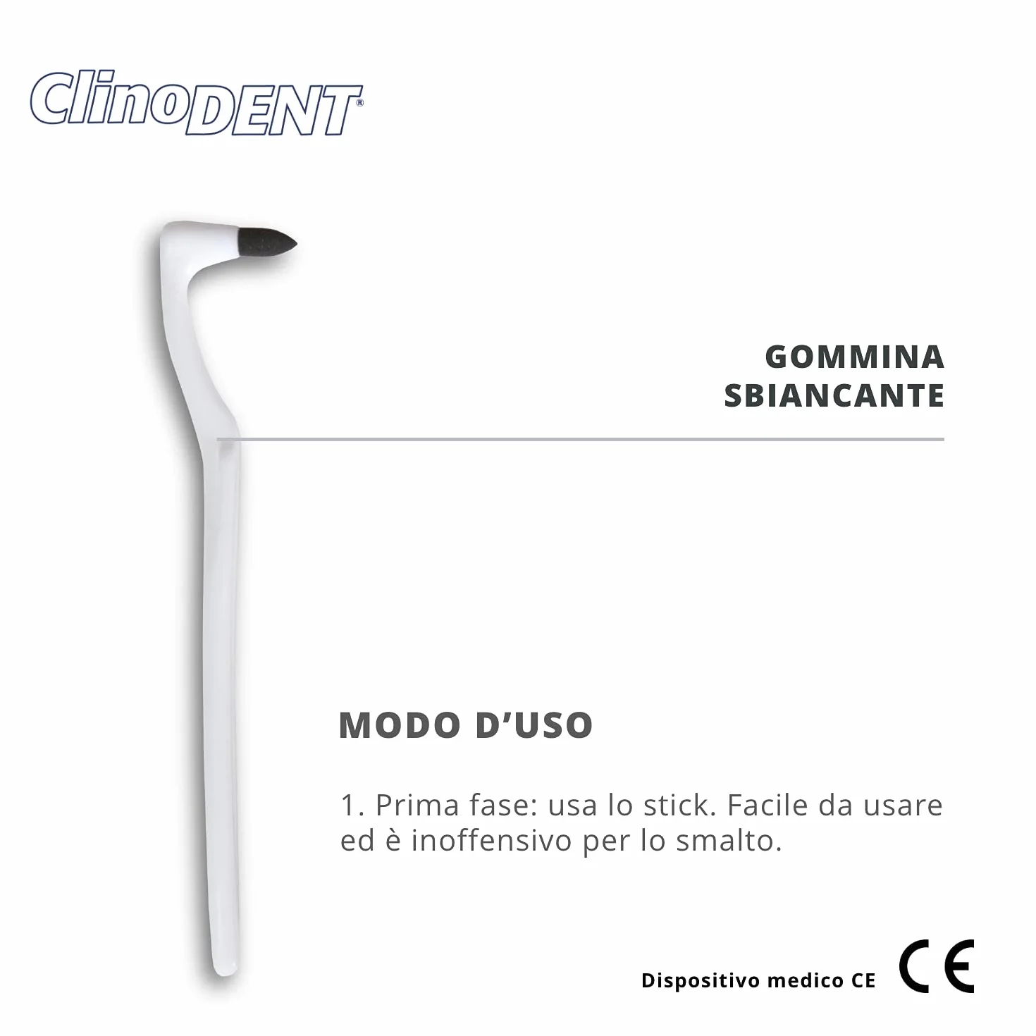 Stick Gommina Sbiancante per Denti, Elimina Macchie, Rimozione Placca