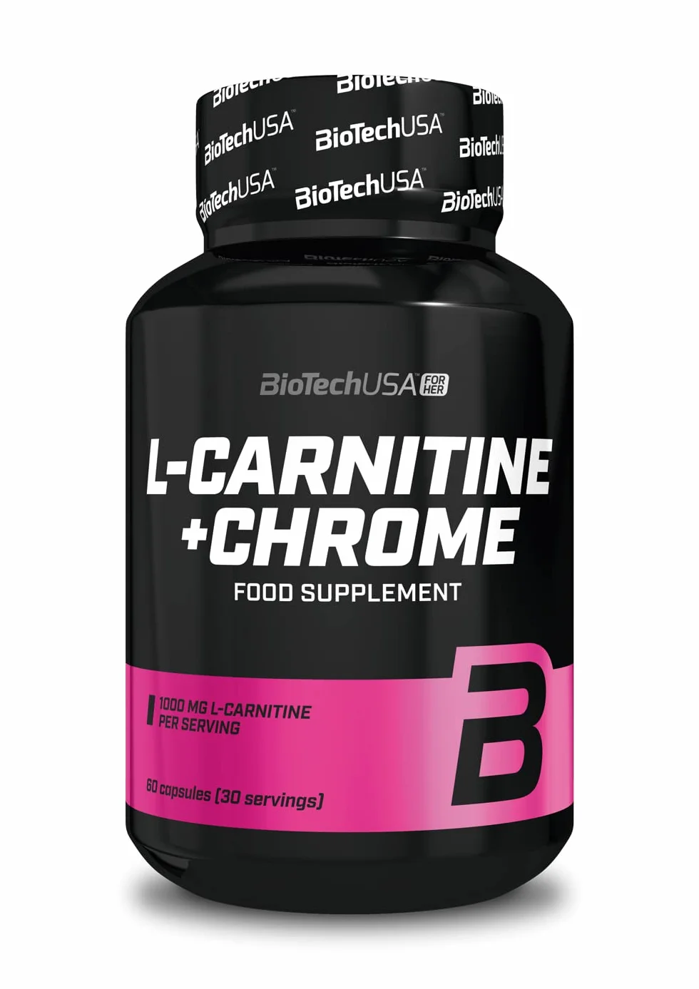 BioTechUSA L-Carnitina + Cromo 1470 mg L-Carnitina L-tartrato 60 capsule