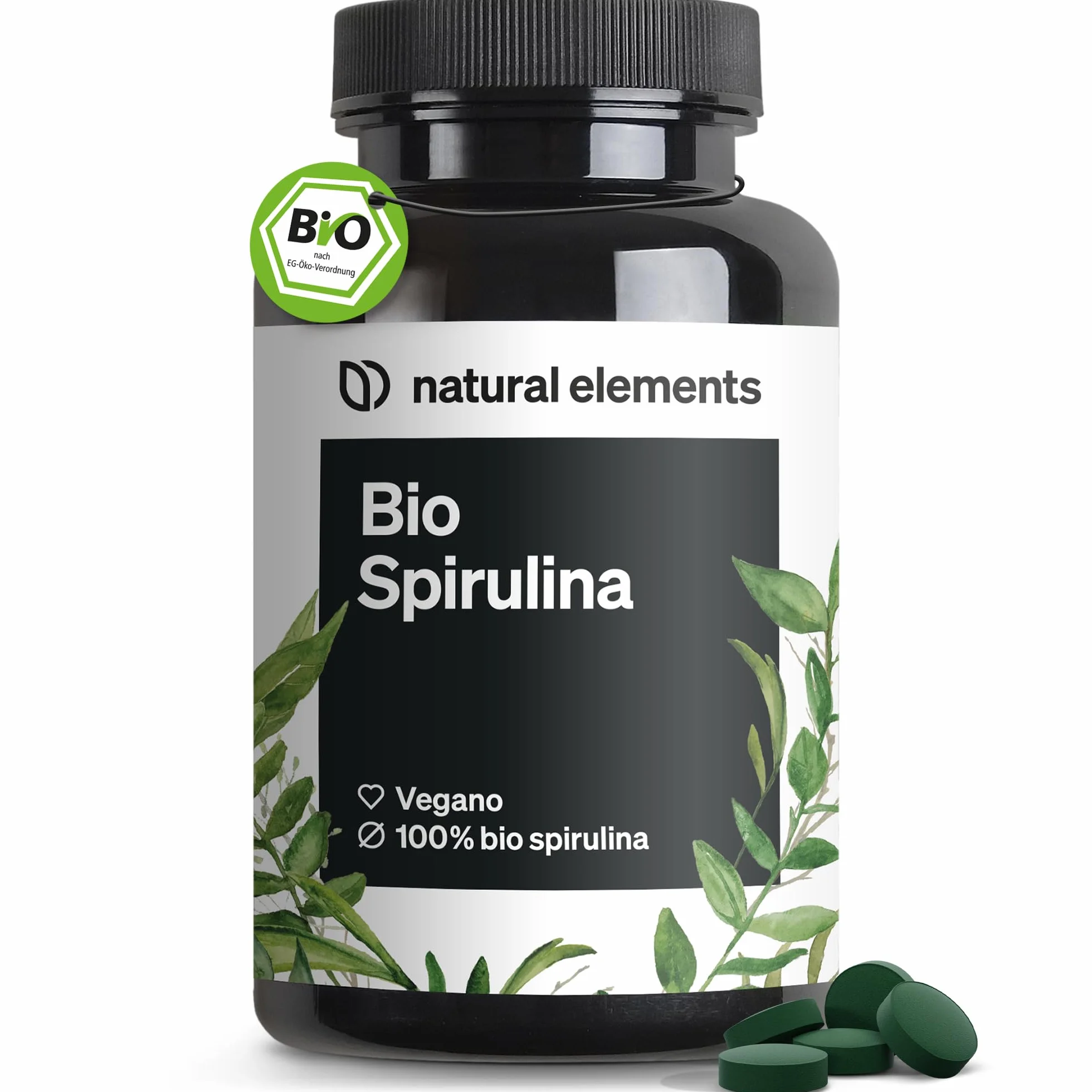 Spirulina Biologica 500 compresse 3000mg vegana ad alto dosaggio