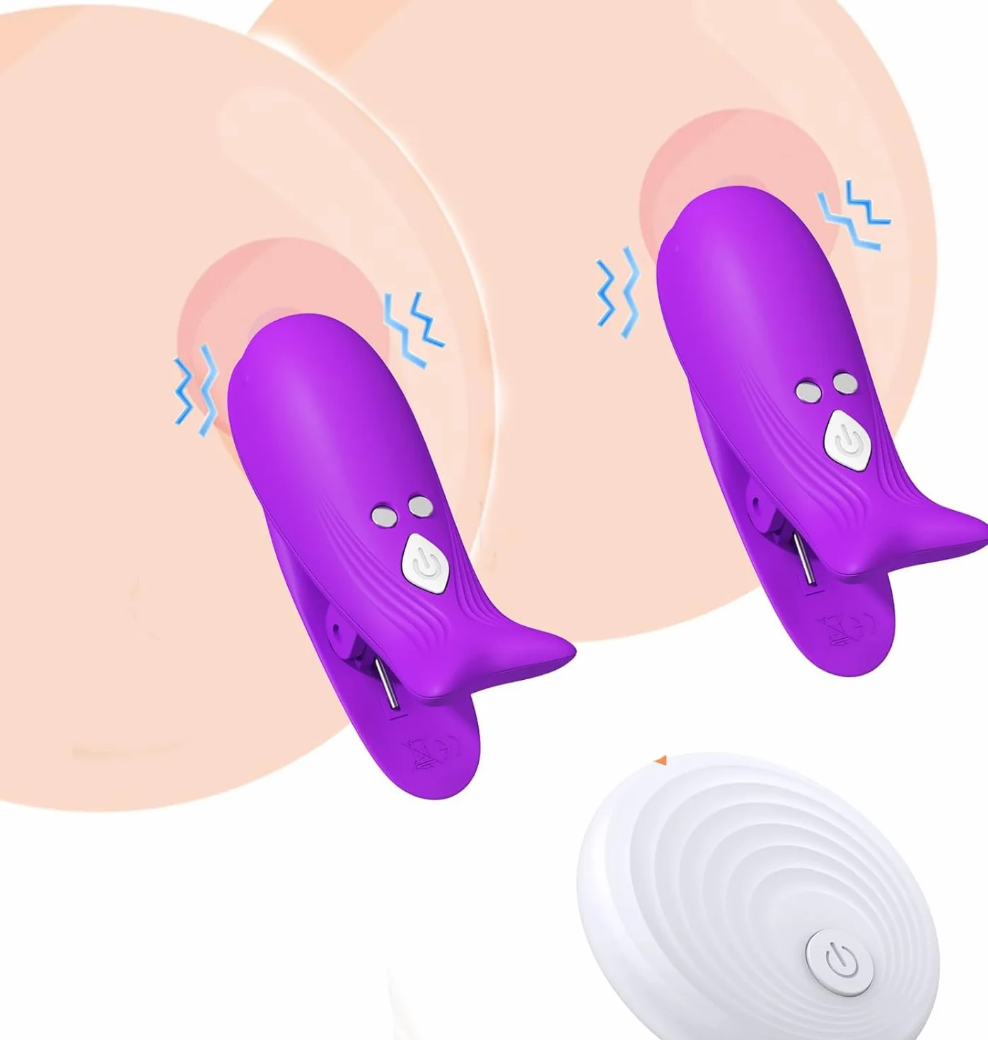 Pinze Capezzoli Vibratoreper Donna Clotoride Vibratore con Telecomando Wireless, Stimolatore Clitoride Femminile, Vibratoriper Donne Sexytoysys Coppia,Sex Toys Sessuali per Donna Giochi Erotici Coppia