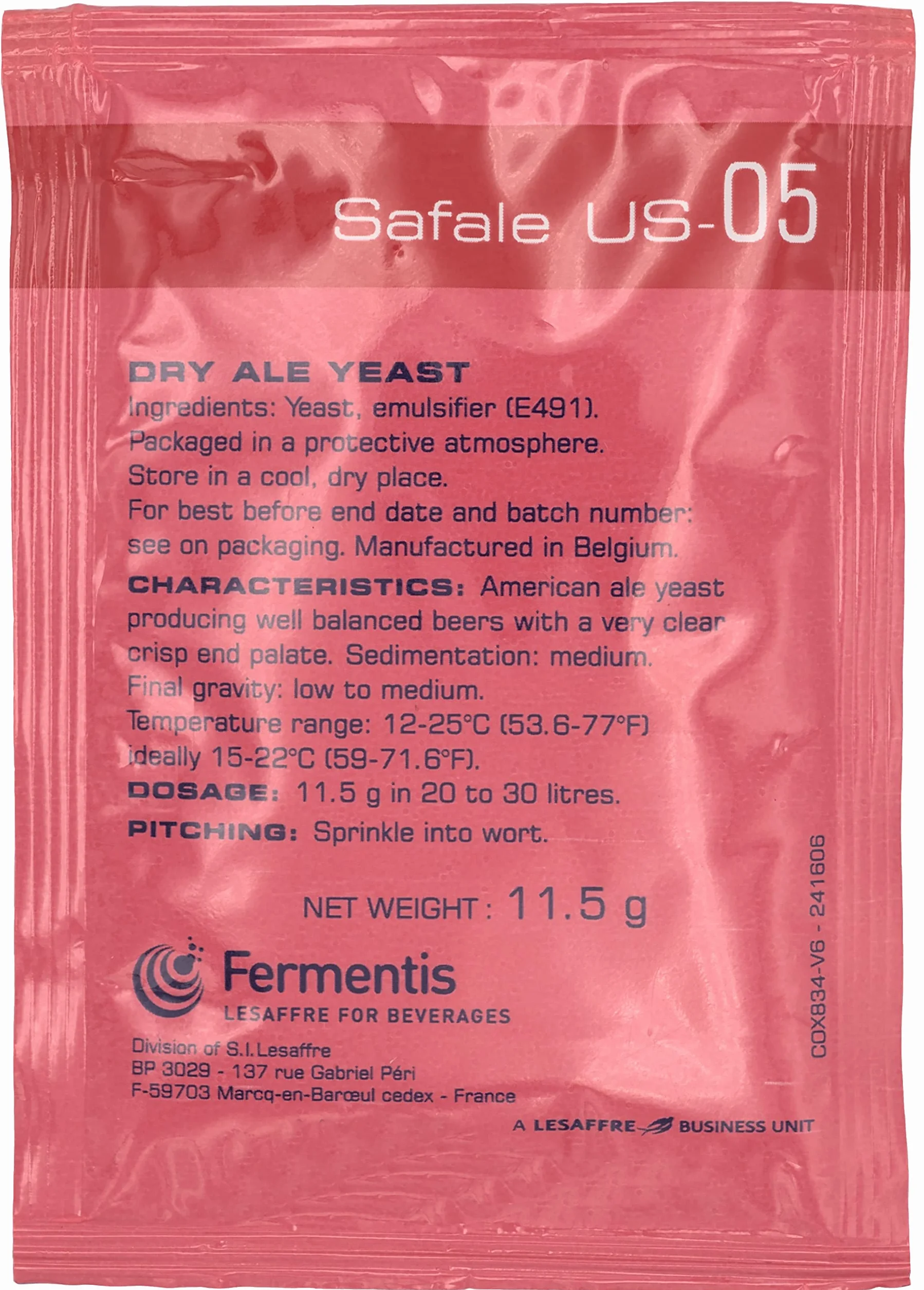 Fermentis lievito di birra US-05 W 34/70 S-33 S-23 ad alta e bassa fermentazione