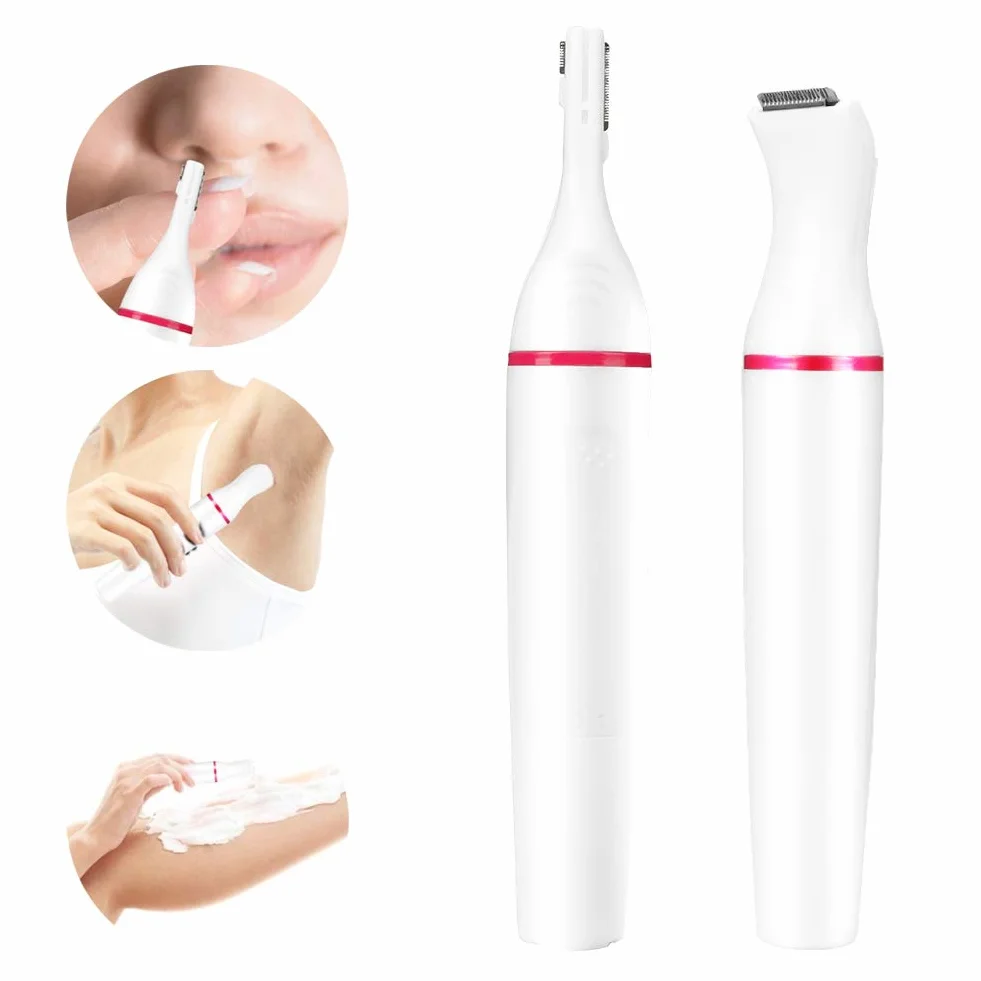 Rasoio elettrico 4-in-1 per capelli, naso e bikini donna
