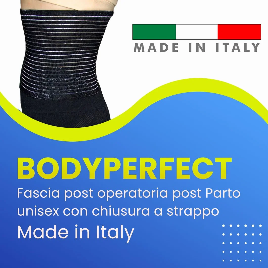 BODYPERFECT Pancera post operatoria Fascia Post-operatoria Contenitiva Addome Fascia contenitiva uomo Made in Italy H24 cm