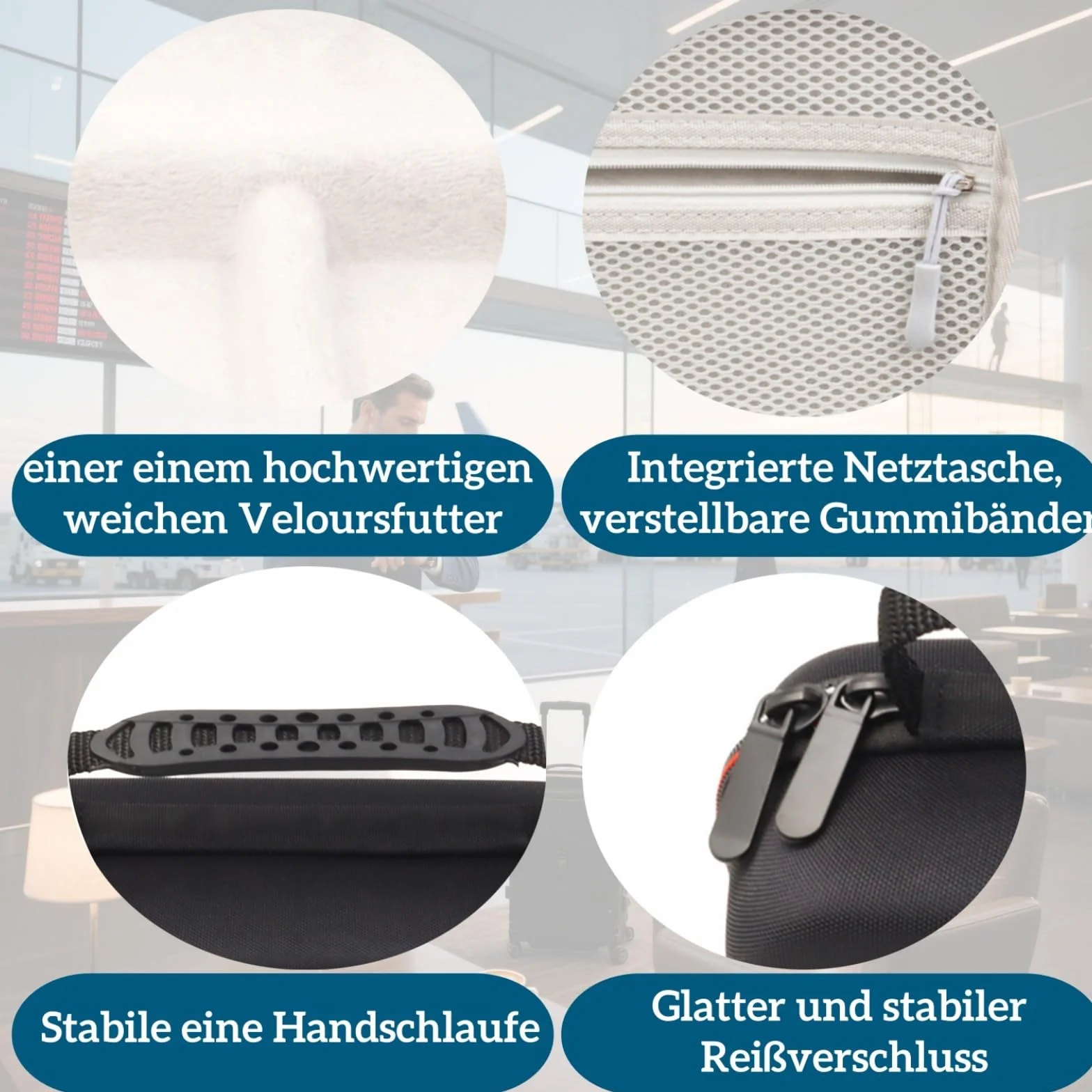Custodia per rasoio elettrico Philips Norelco Series 3000 5000 7000 MG3750 MG5750/49 MG7750/49 – Rasoio bagnato uomo Custodia da viaggio con organizer, antiurto e impermeabile, nero