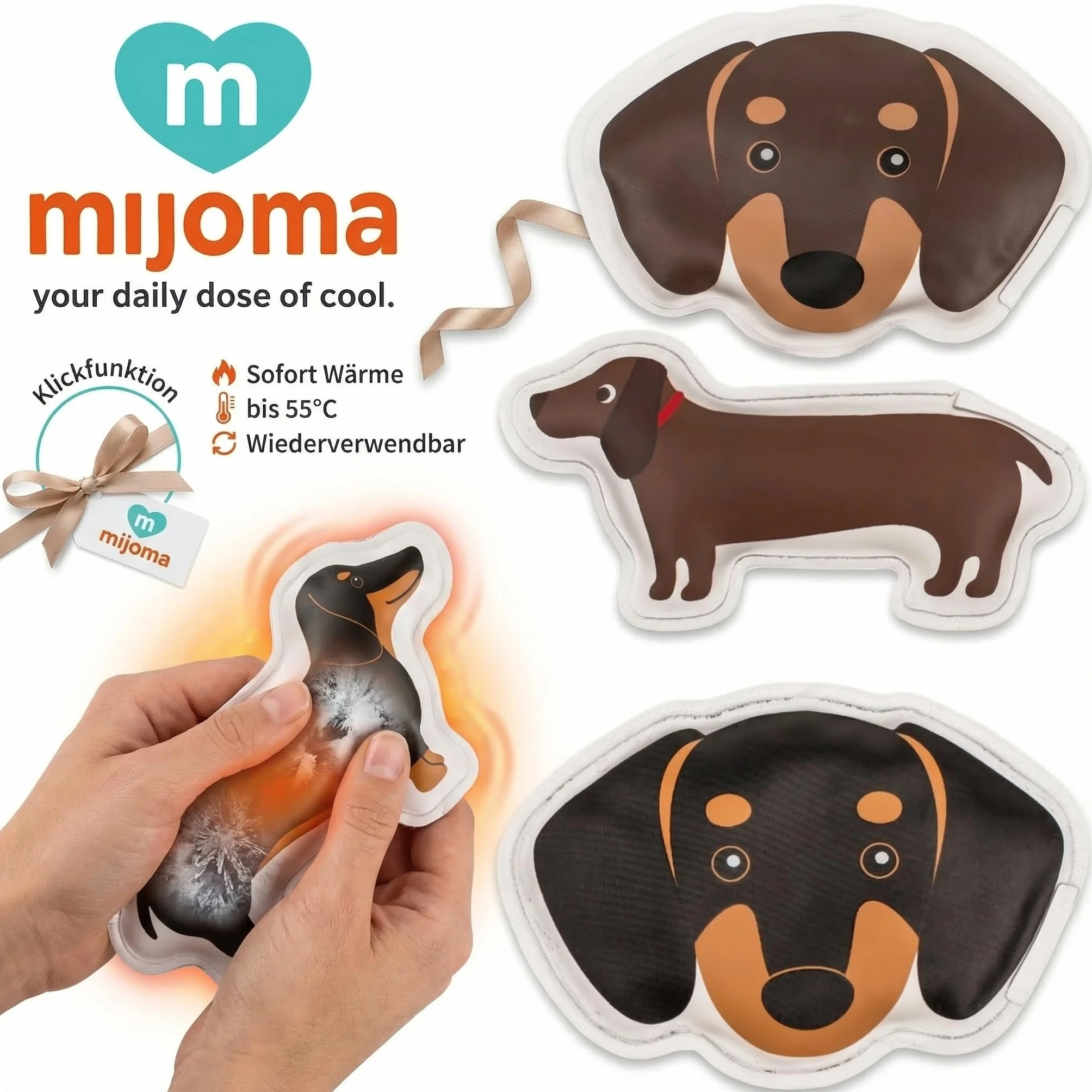 MIJOMA Mijoma Reusable Hand Warmer - Scaldamani Riutilizzabile Unisex Adulto