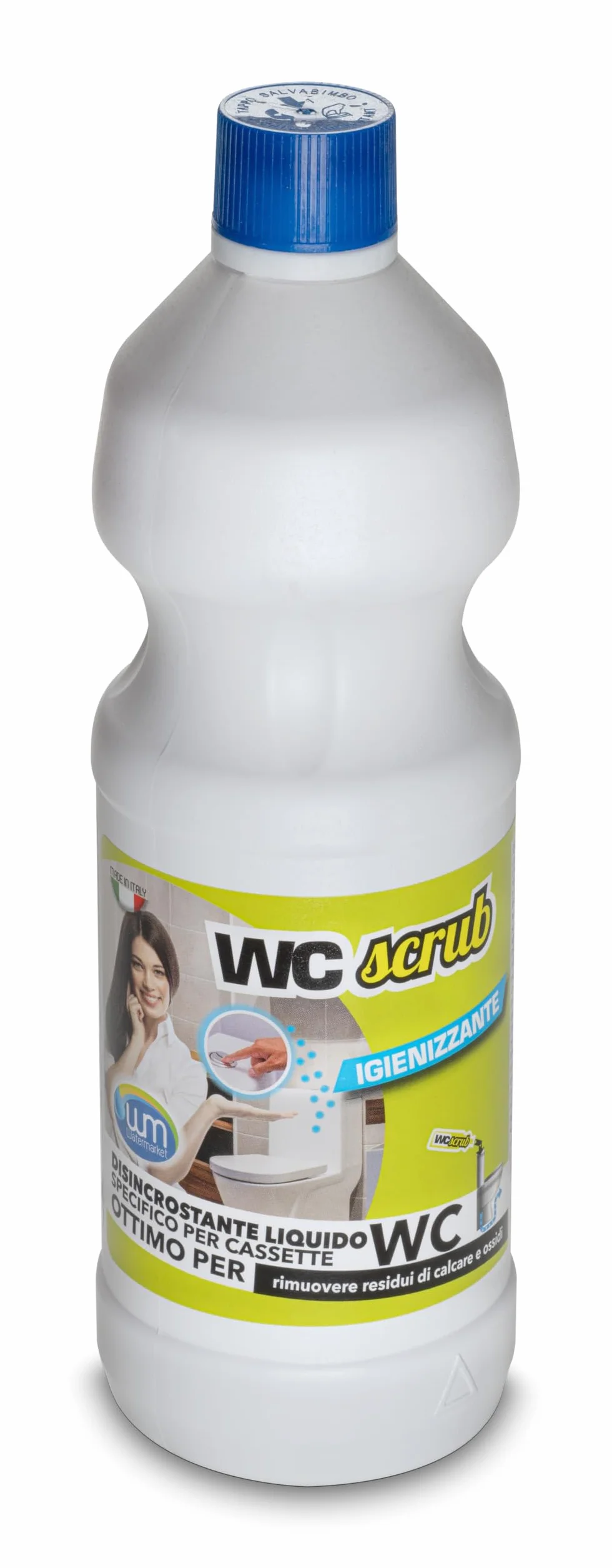WK Disincrostante Professionale per Cassette WC | Anticalcare | Rimuove le incrostazioni nella cassetta WC | 1 litro | Made in Italy