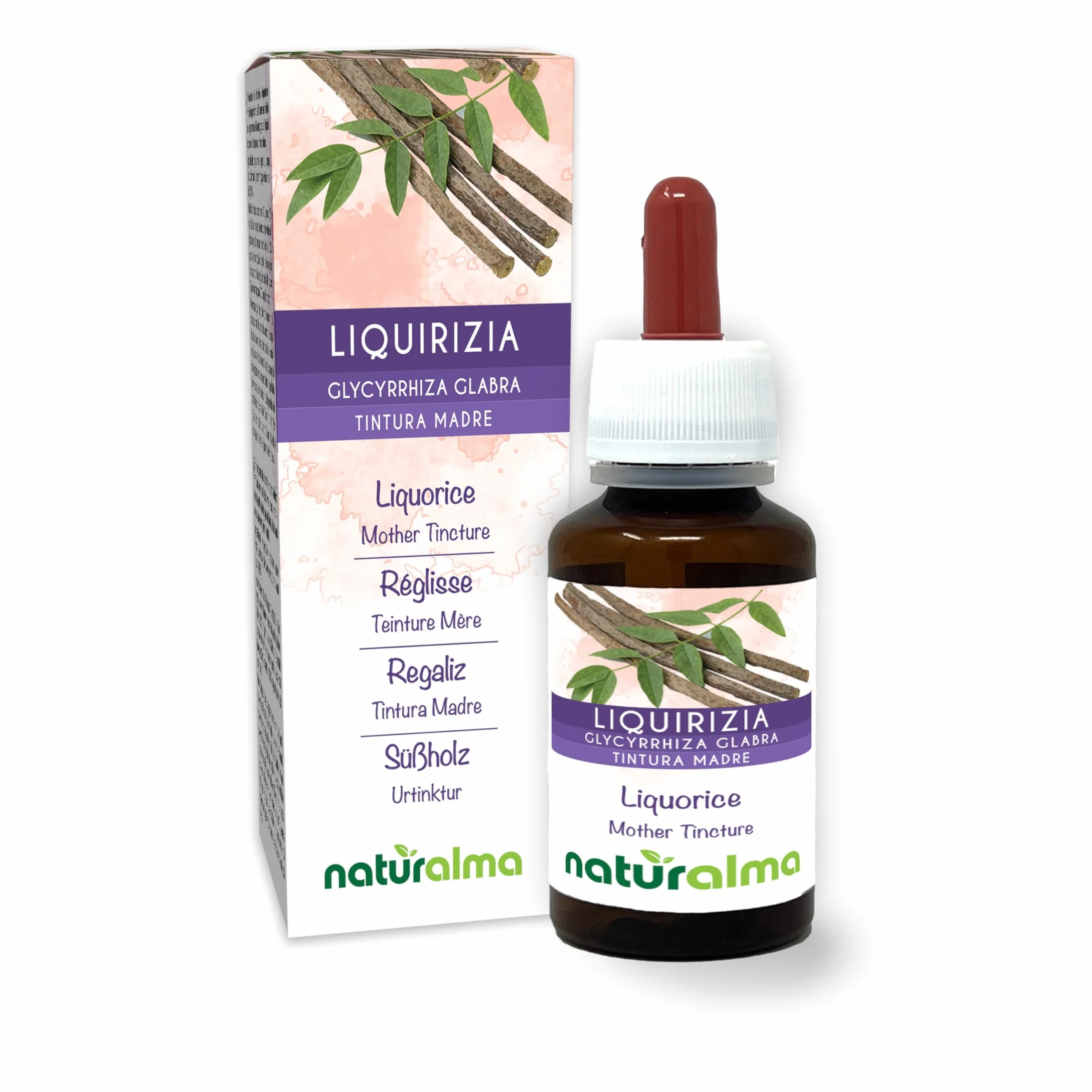 Naturalma Liquirizia Tintura Madre analcoolica Estratto liquido gocce 60 ml Integratore alimentare Vegano