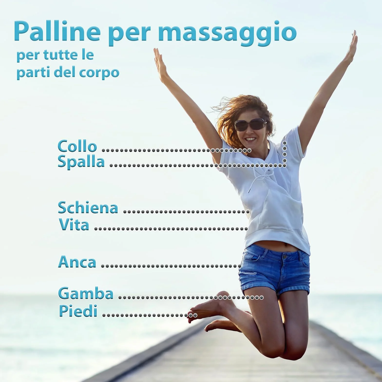 ALPIDEX Palline per massaggio set di 5 - lacrosse, peanut e trigger point | diverse durezze | e-book incluso