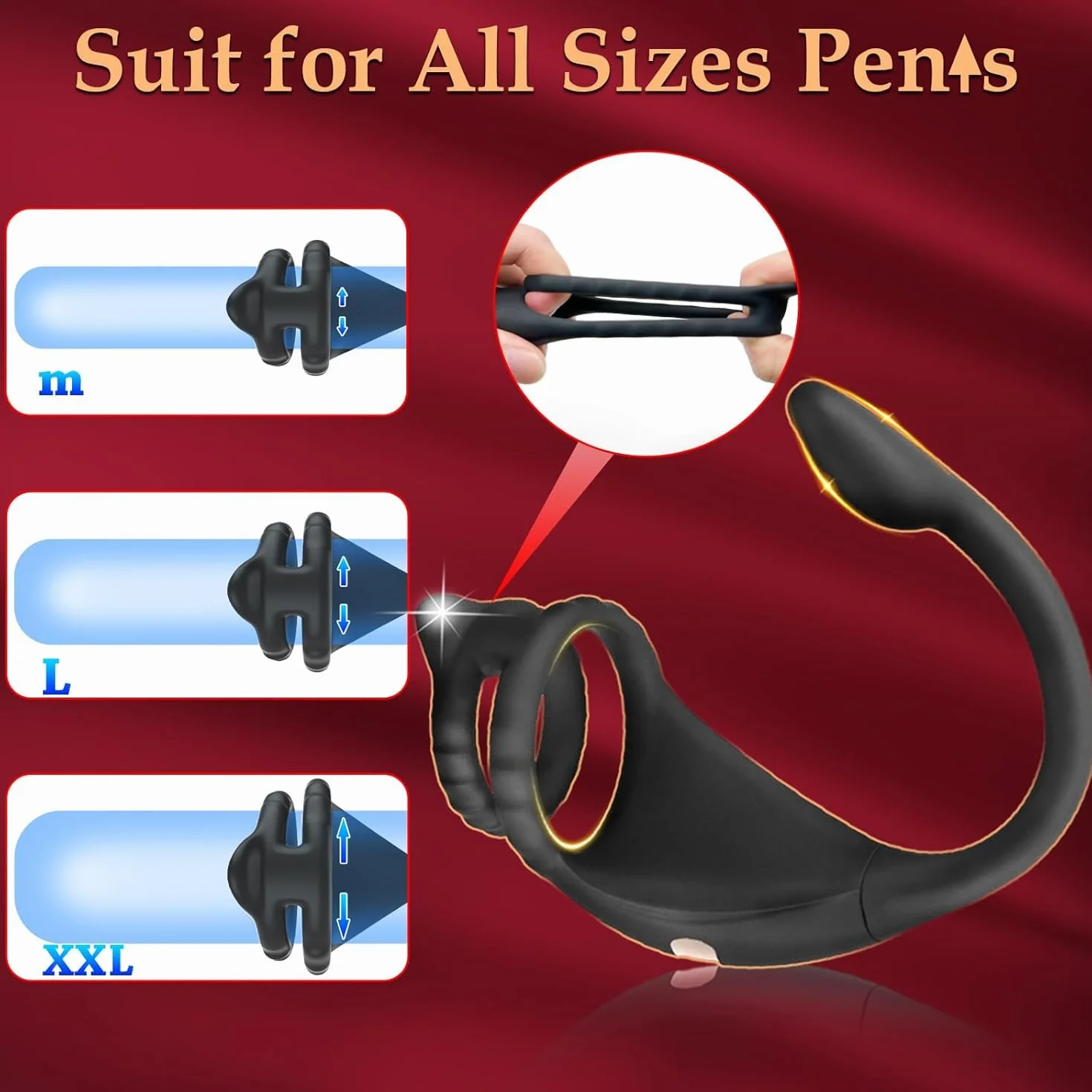Vibratore per Uomo Stimolatore Prostata Anal Plug Sex Toys, Vibratore Anale Dildo Anale Plug Analesex Toy con Telecomando, Sex Toy Uomo Donna Butt Plug 9 Mode Télescopique & Vibrations Interazione AI