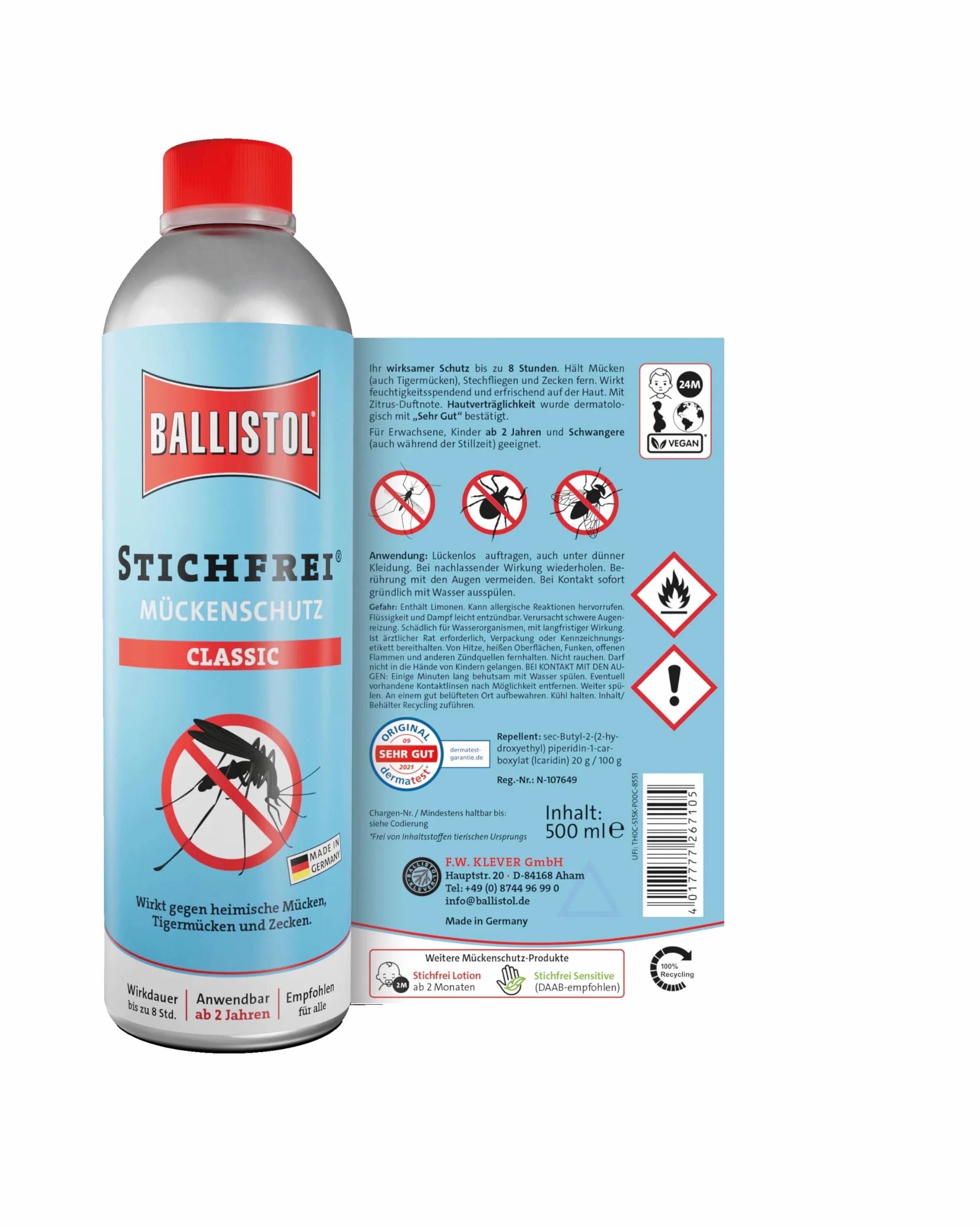 Ballistol Stichfrei Protezione per insetti 500 ml