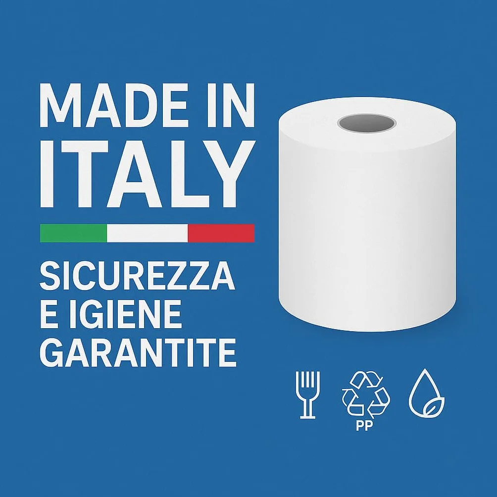 Rocard® – Maxi Carta – 8 Rotoloni Asciugatutto, Super Assorbenti, 2 Veli Pura Cellulosa con Microgoffratura, Fino a 6400 Strappi – Ideale per Uso Alimentare, Domestico e Professionale