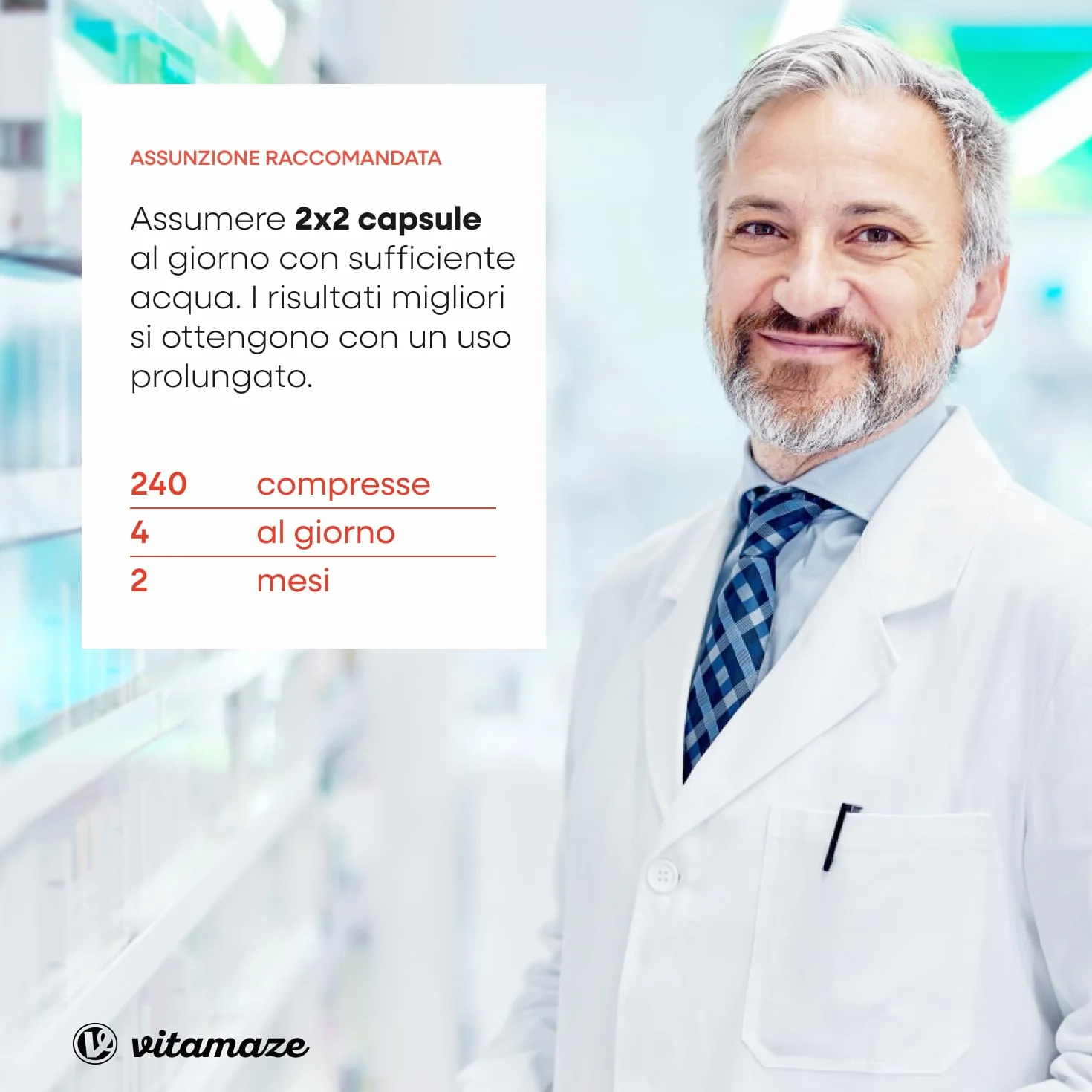 Vitamaze Maca Peruviana (con Maca Nera) Alto Dosaggio con L-Arginina, Zinco, Vitamina C, Vitamine B6 e B12, 240 Capsule, Prodotto in Germania, Integratore Alimentare Vegetale senza Additivi