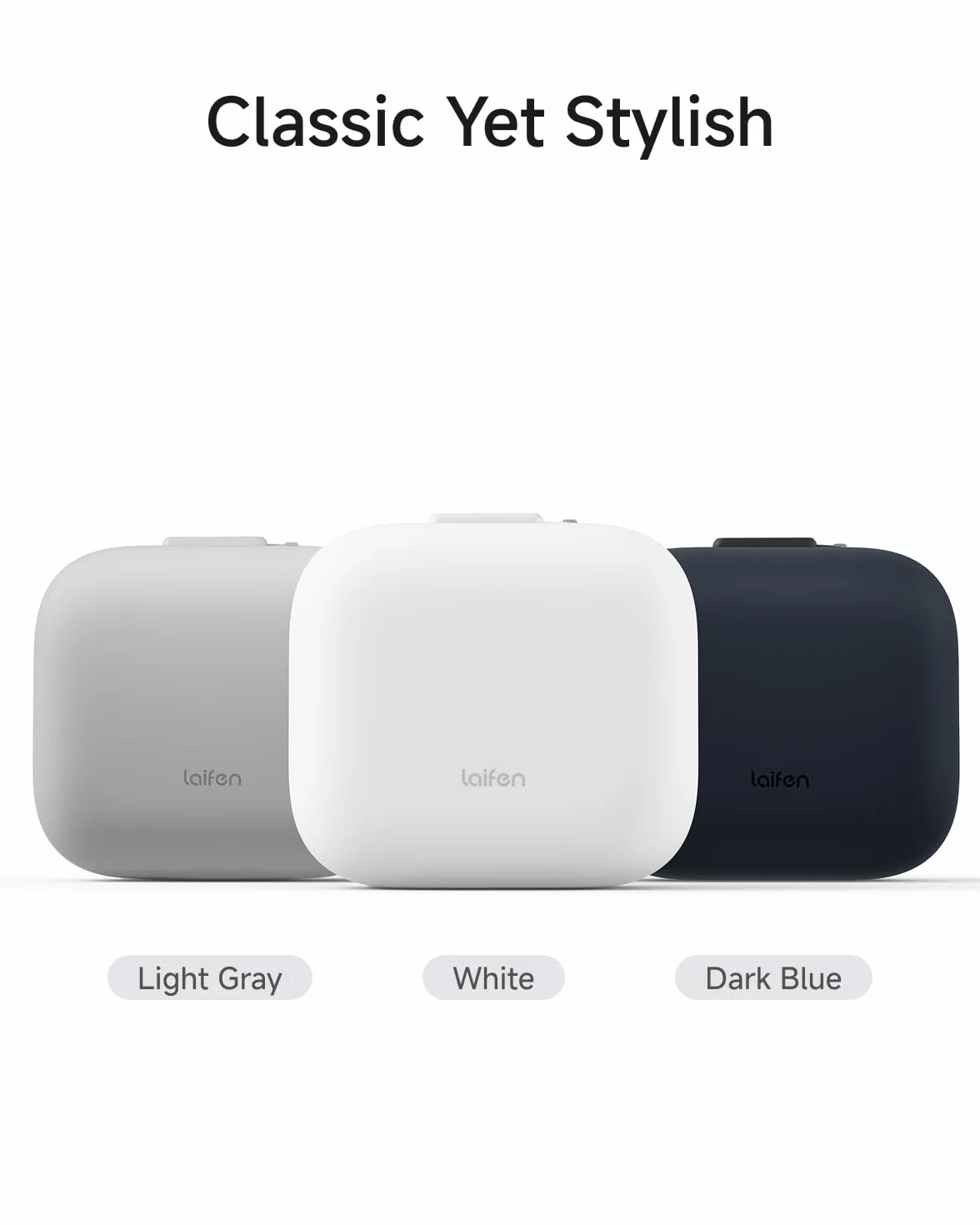 Laifen Custodia Da Viaggio per P3 Pro Rasoio Elettrico Interno Morbido Antiurto Texture Pelle Amichevole Design Leggero e Portatile, Ideale per Viaggi Professionali, Bianco (Grigio)