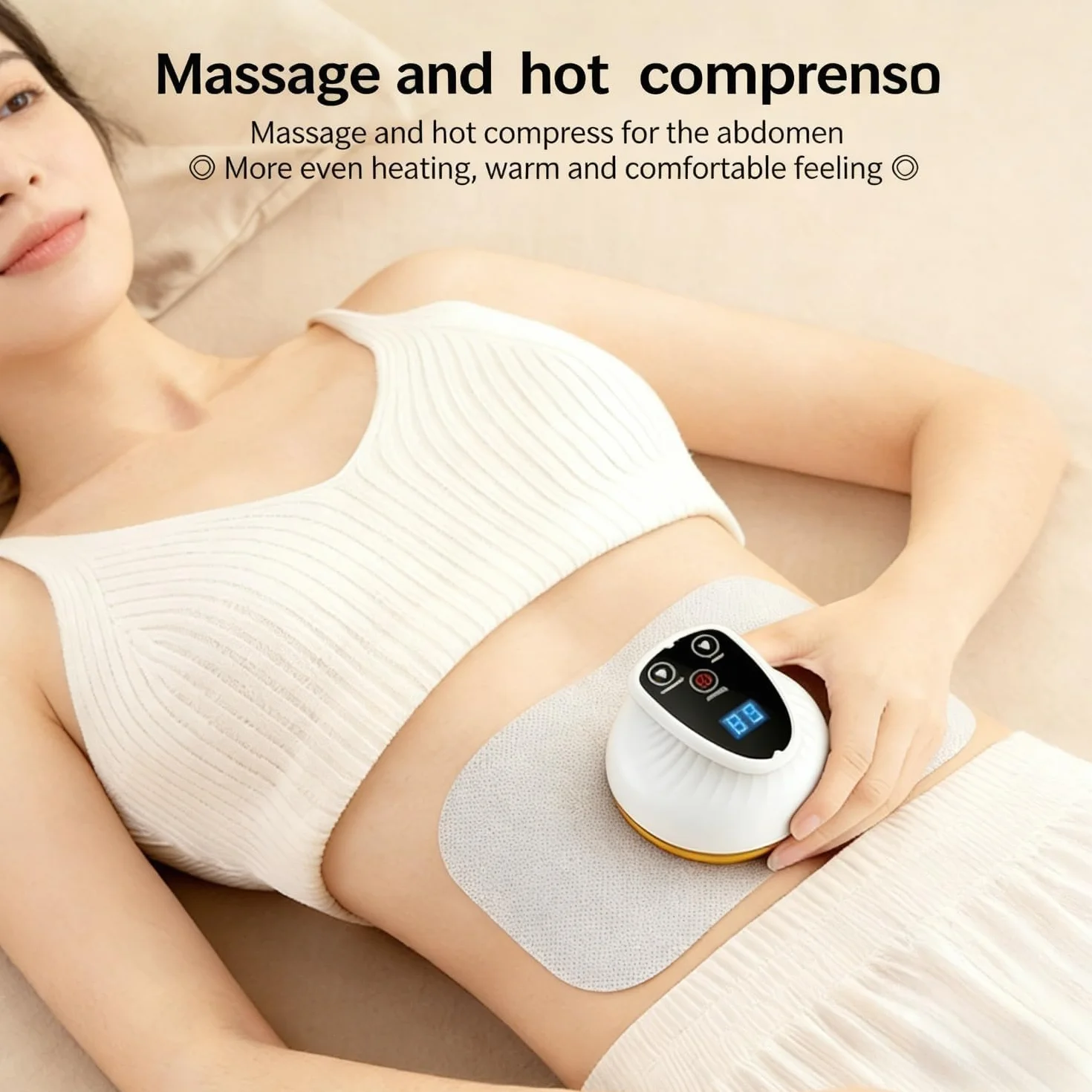Vacuvia Cellulite Massager 4-in-1 Aspirazione Calore Luce Rossa Anticellulite Oro