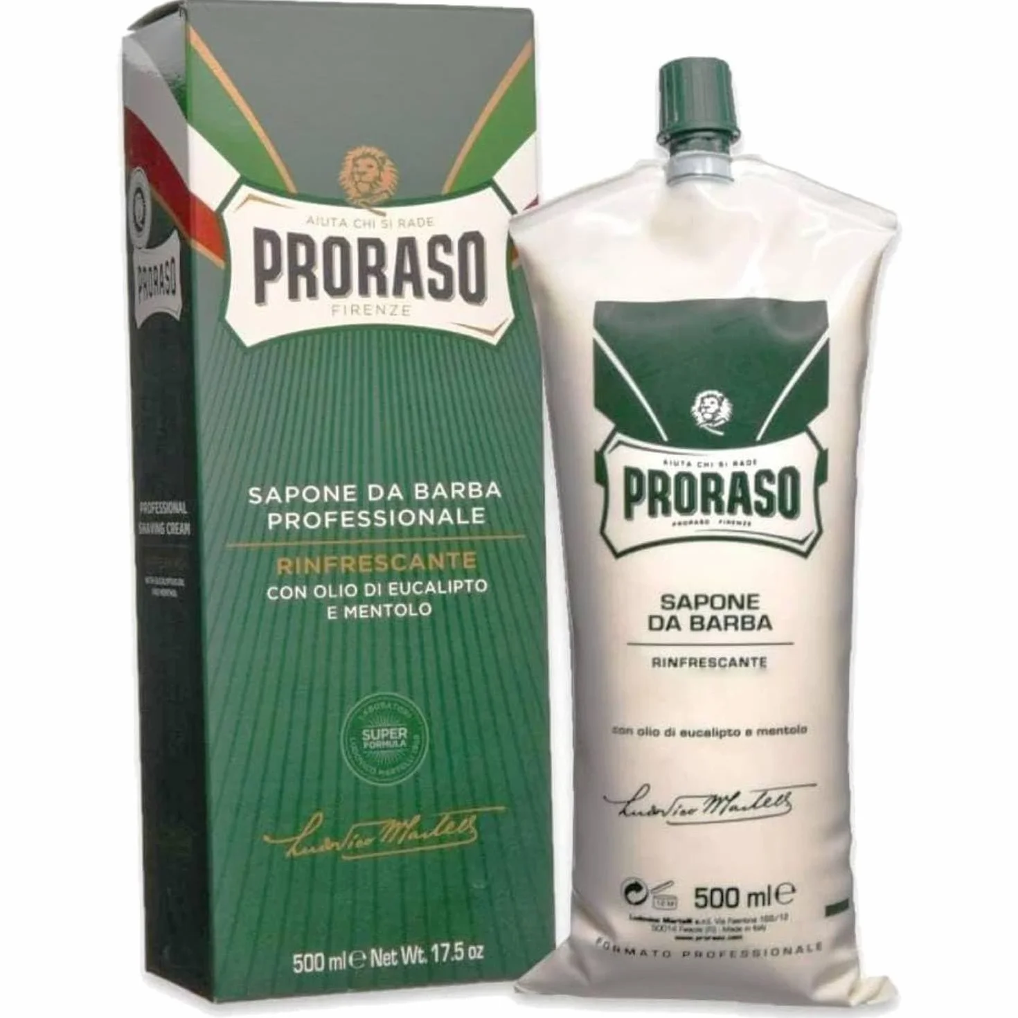3X Proraso Sapone Barba Rinfrescante Tubo 500ML (3X500ML)