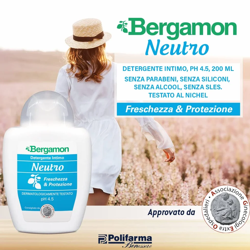 Bergamon Neutro Detergente Intimo pH 4.5 200 ml
