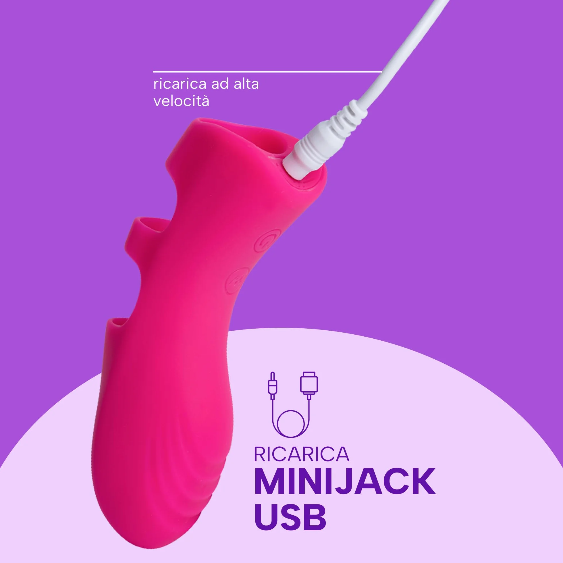 MySecretCase Vibratoreper Donna Piccolo Stimolatore Clitoride Femminile Da Dito Vibratore Clitoride Mini Formato 10 Vibrazioni USB IPX6 Precisione Mirata Sexytoysys Coppia Sexytoysys Donna Silicone