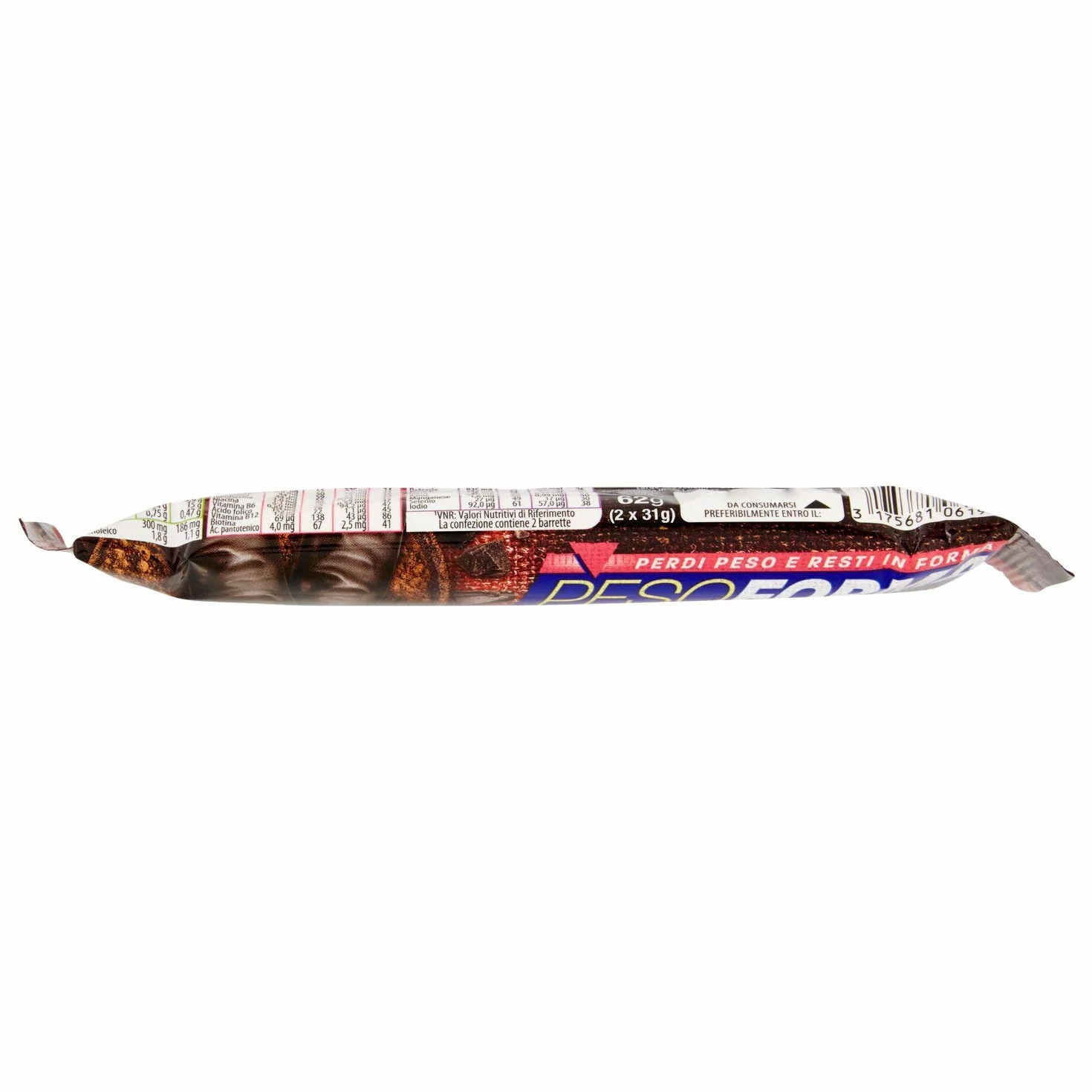 Pesoforma 1 Pasto Cioccolato Fondente, Pasto Sostitutivo, 2 Barrette 62g
