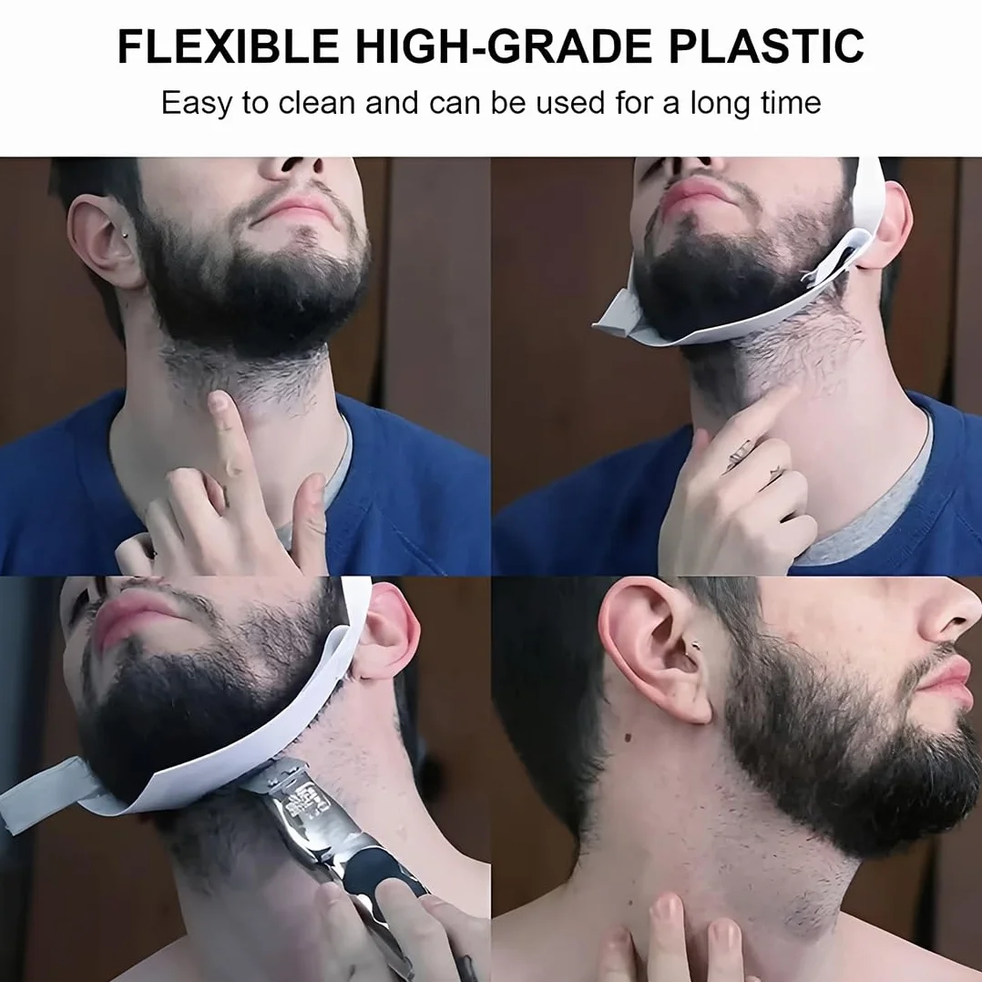 Pettine Stencil Barba 2 Pezzi, Sagome Per Barba Uomo, Styling Tool Rasatura