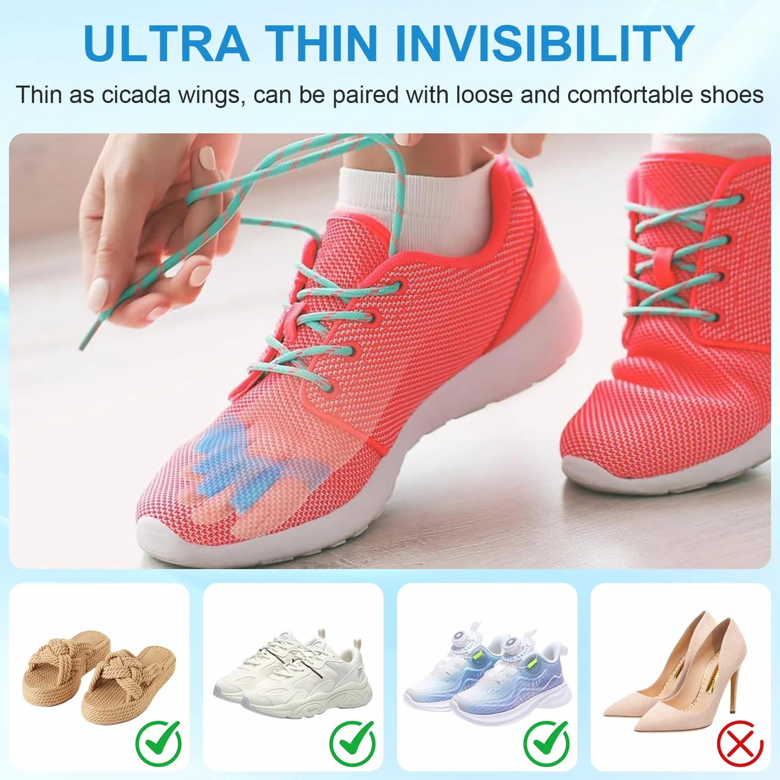 Separatore Dita Piede in Gel 4 Pezzi per Dita Sovrapposte