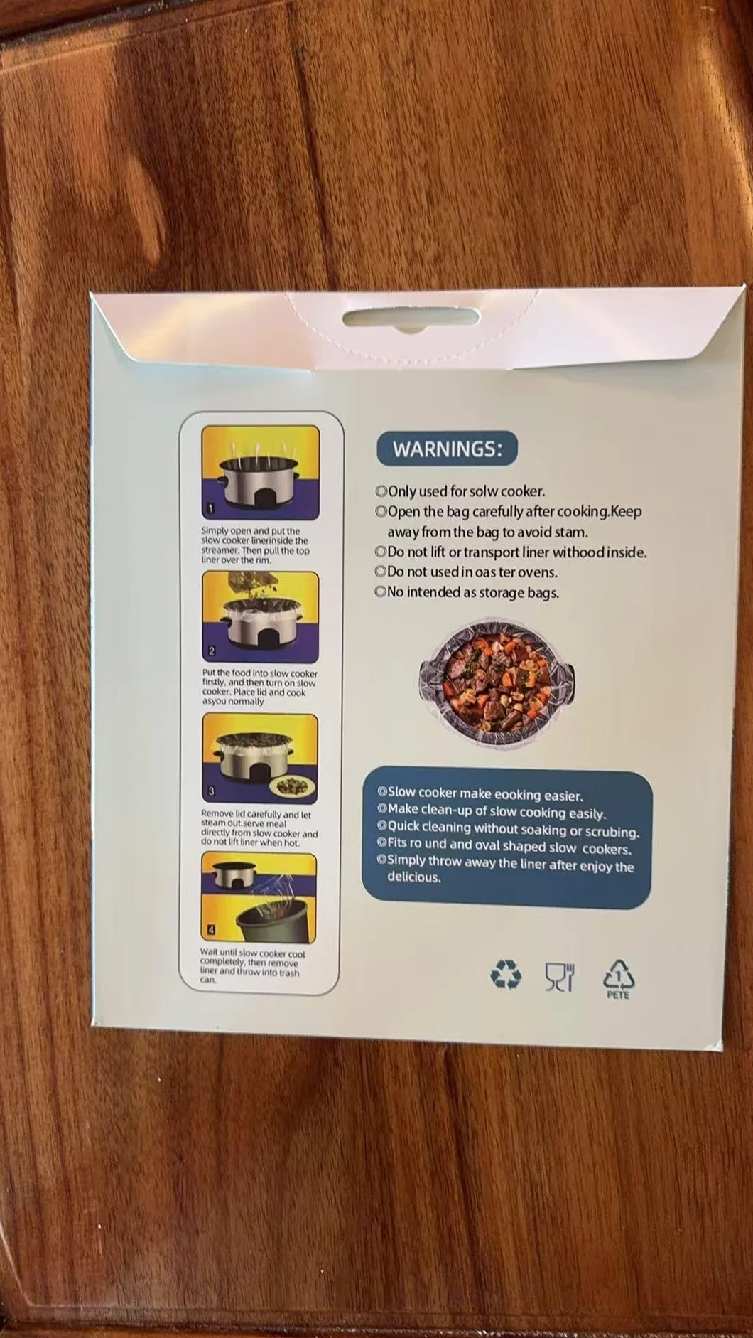 Fodere per cottura lenta, confezione da 20 sacchetti di cottura sacchetti di plastica usa e getta di grandi dimensioni, adatti per vassoi da 6QT a 10QTFor Slow Cooker, 35,6 x 55,8 cm, 20 fodere (20)