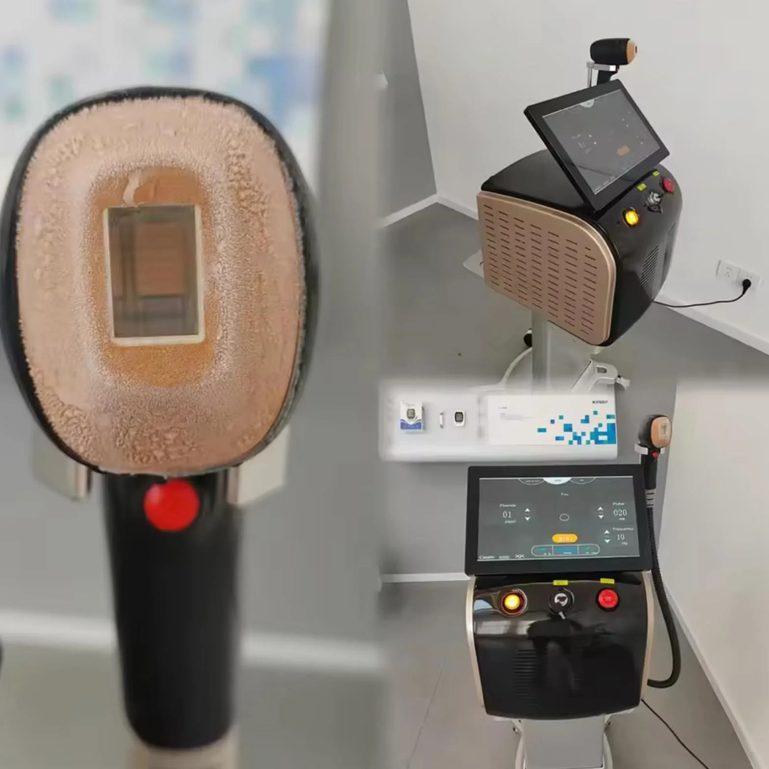 Nuovo Laser a Diodo 808 nm con Manico di Ghiaccio, Dispositivo per Epilazione Indolore, Multifunzione per Centri Estetici, Apparecchiature Professionali per la Casa