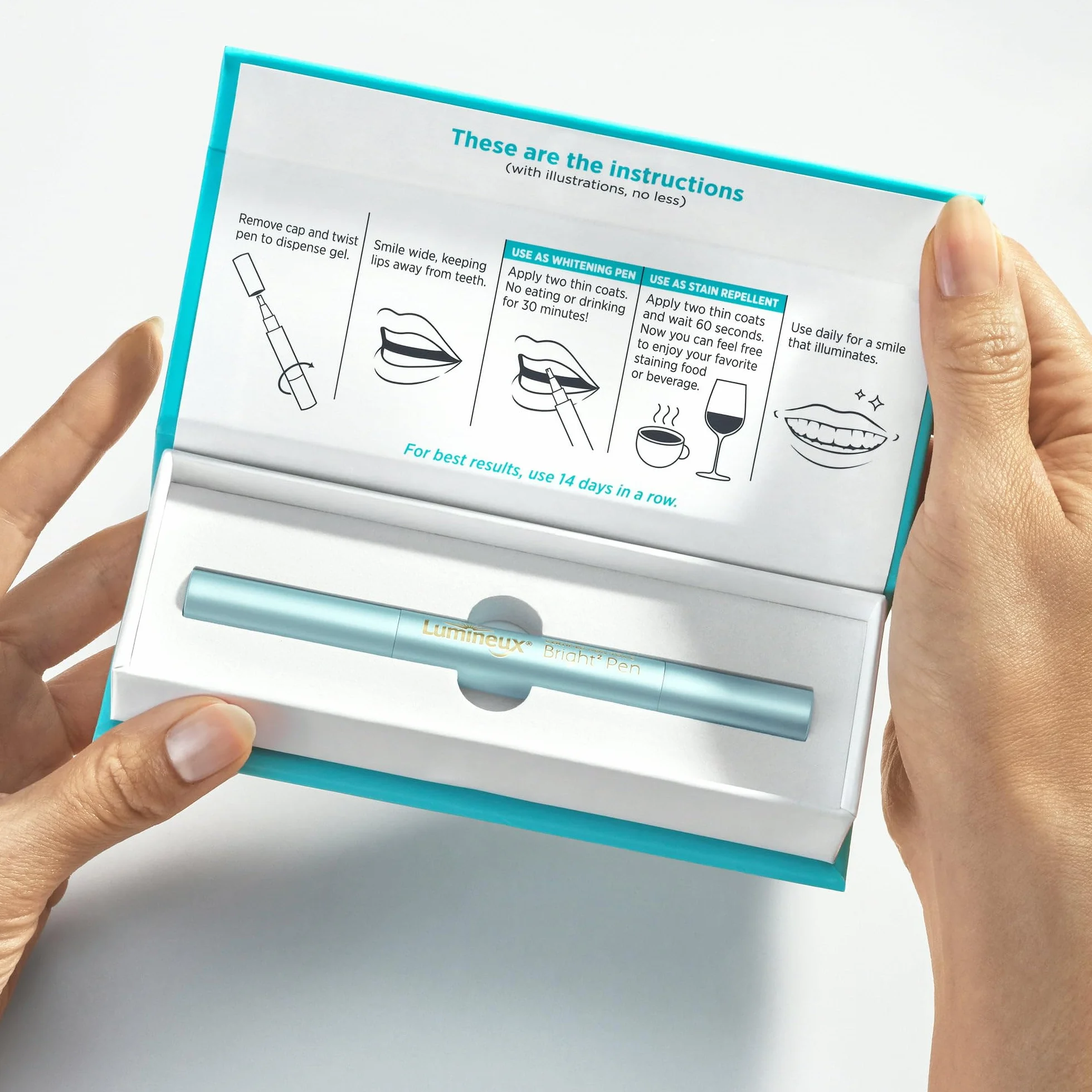 Lumineux Penna Sbiancante Bright Pen 1 Confezione Sbiancamento Dentale Sicuro Smalto Senza Sensibilità
