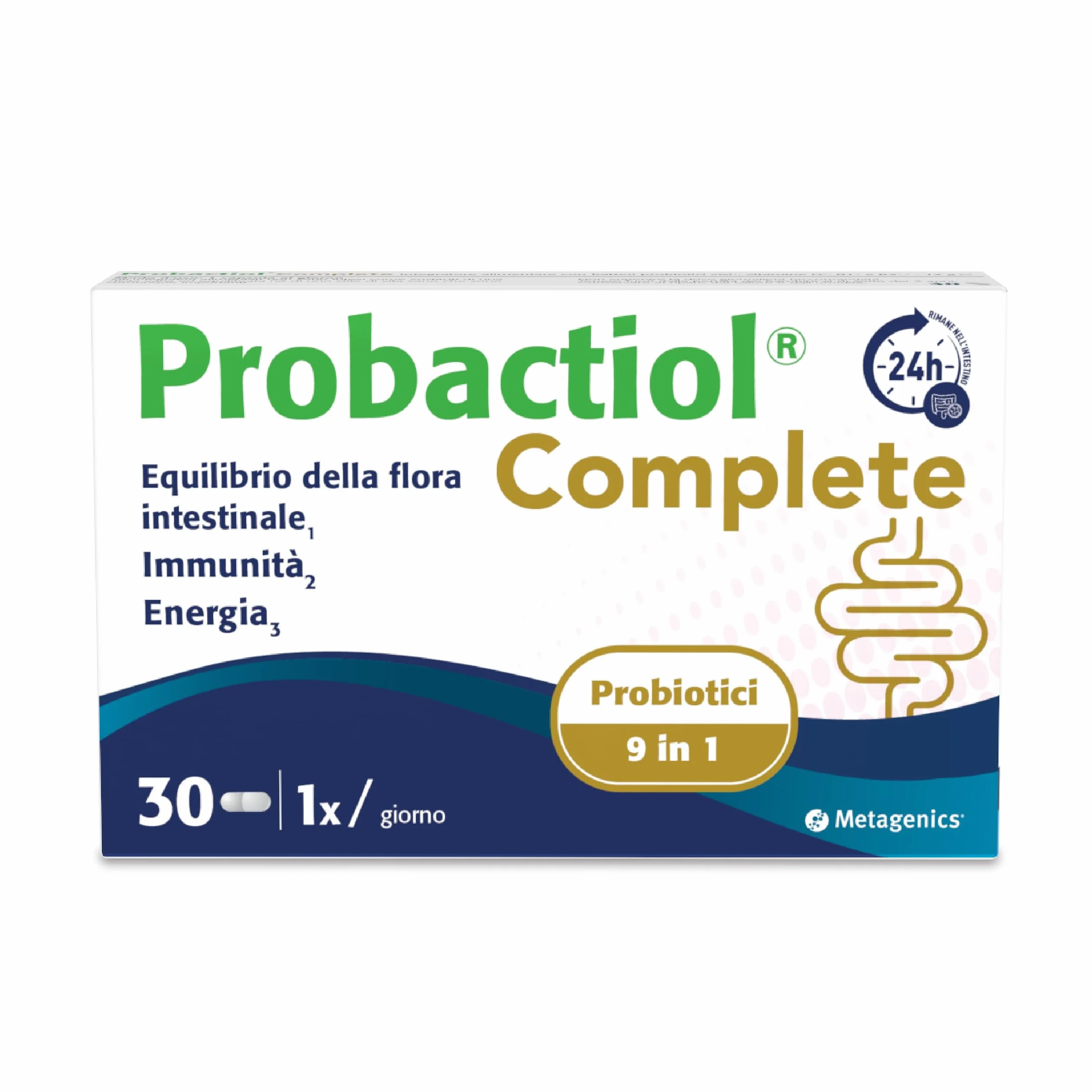 Metagenics Probactiol Complete 30 Capsule - 9 Ceppi Probiotici per Flora Intestinale