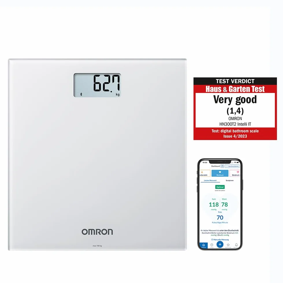 OMRON HN300T2 Intelli IT Bilancia Pesapersone Smart Bluetooth Peso Corporeo BMI App Smartphone