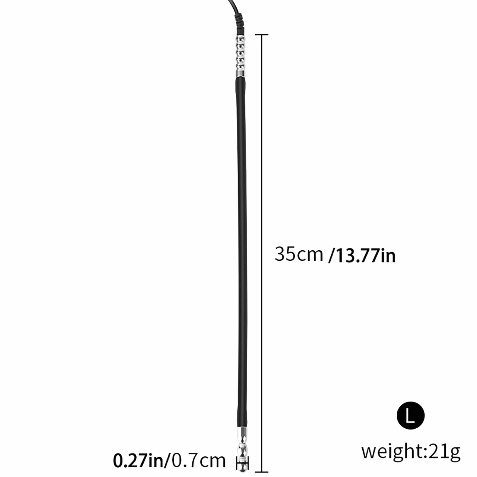 Electro Sex Penis Plug Vibratore Del Pene in Silicone Dilatatori Uretrali Uomo Stimolazione Uretrale Masturbazione Giocattolo Sessuale (L)