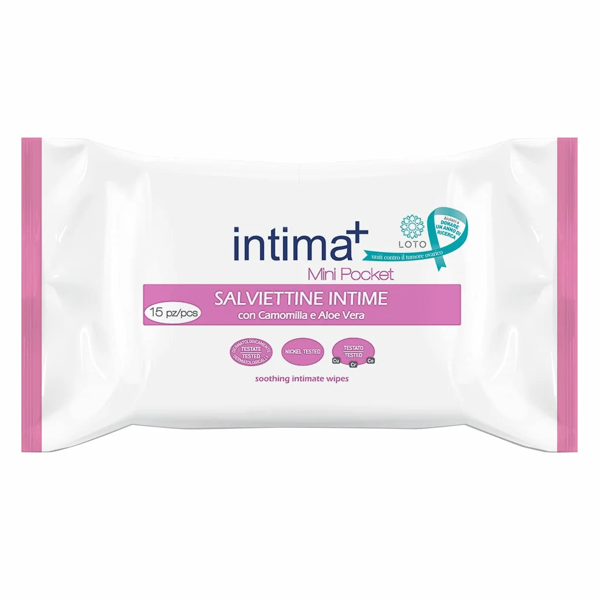 Salviettine Intime Dermasensitive intima⁺ con Camomilla e Aloe Vera 15 pz