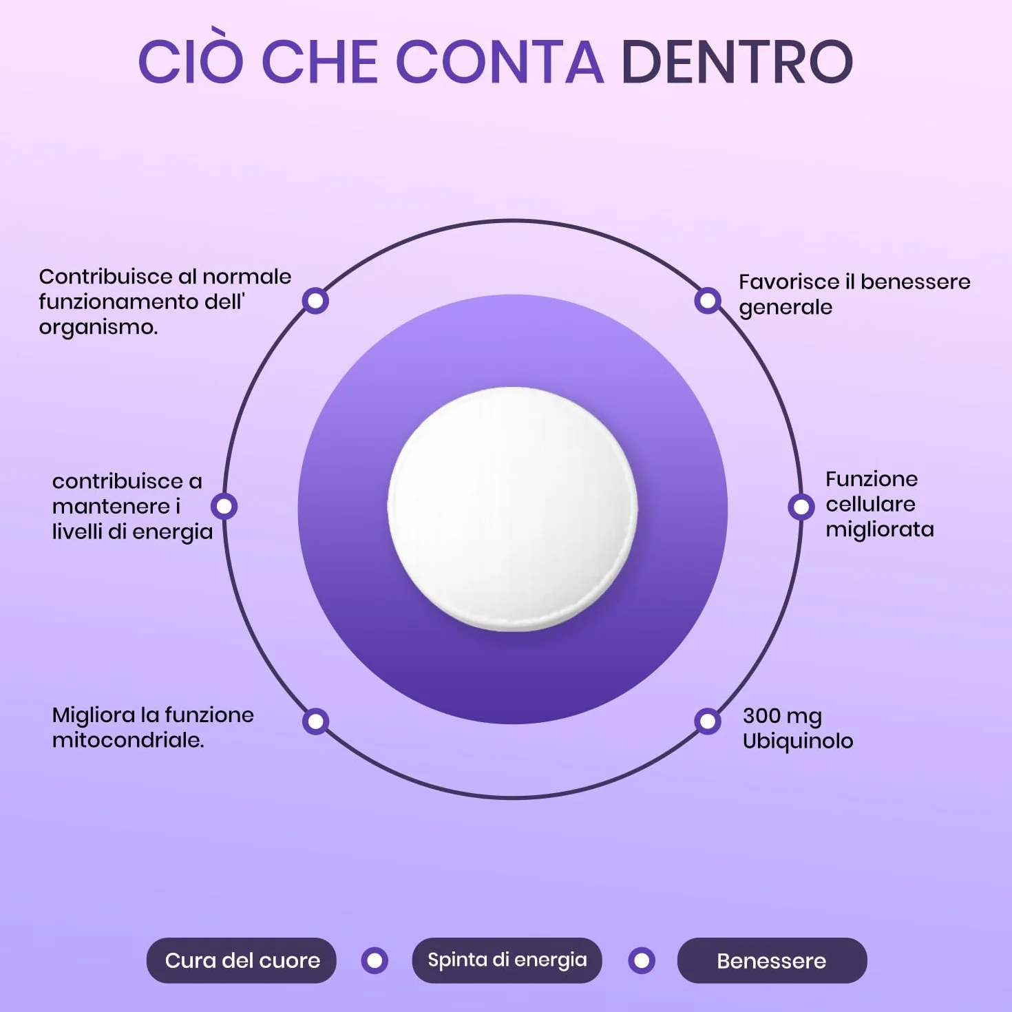 Con Ubiquinolo | Forma attiva coq10 | Elevato assorbimento/Bioattività migliorata | 300 mg,