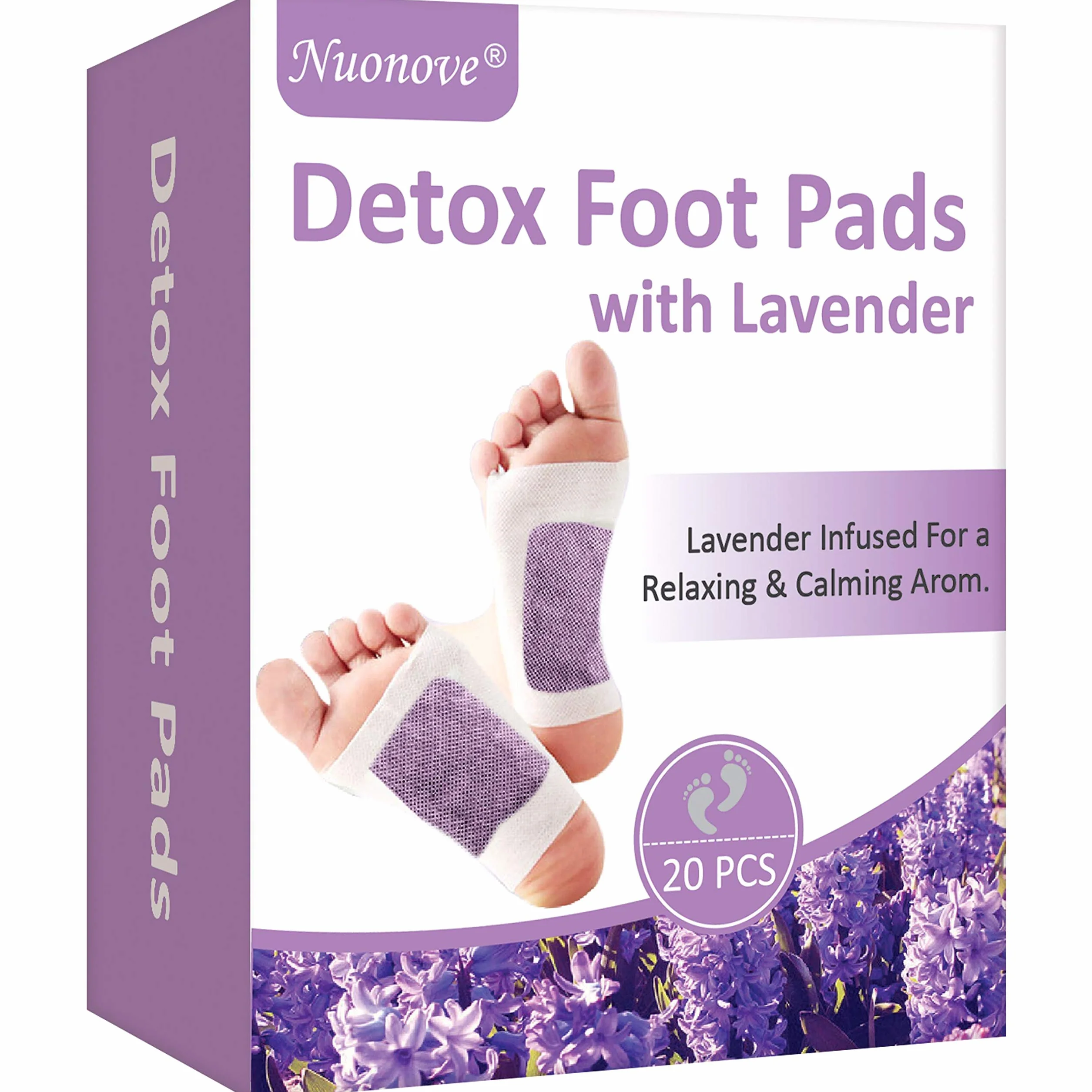 Cerotti Detox Patch per Piedi Lavanda 20 pc