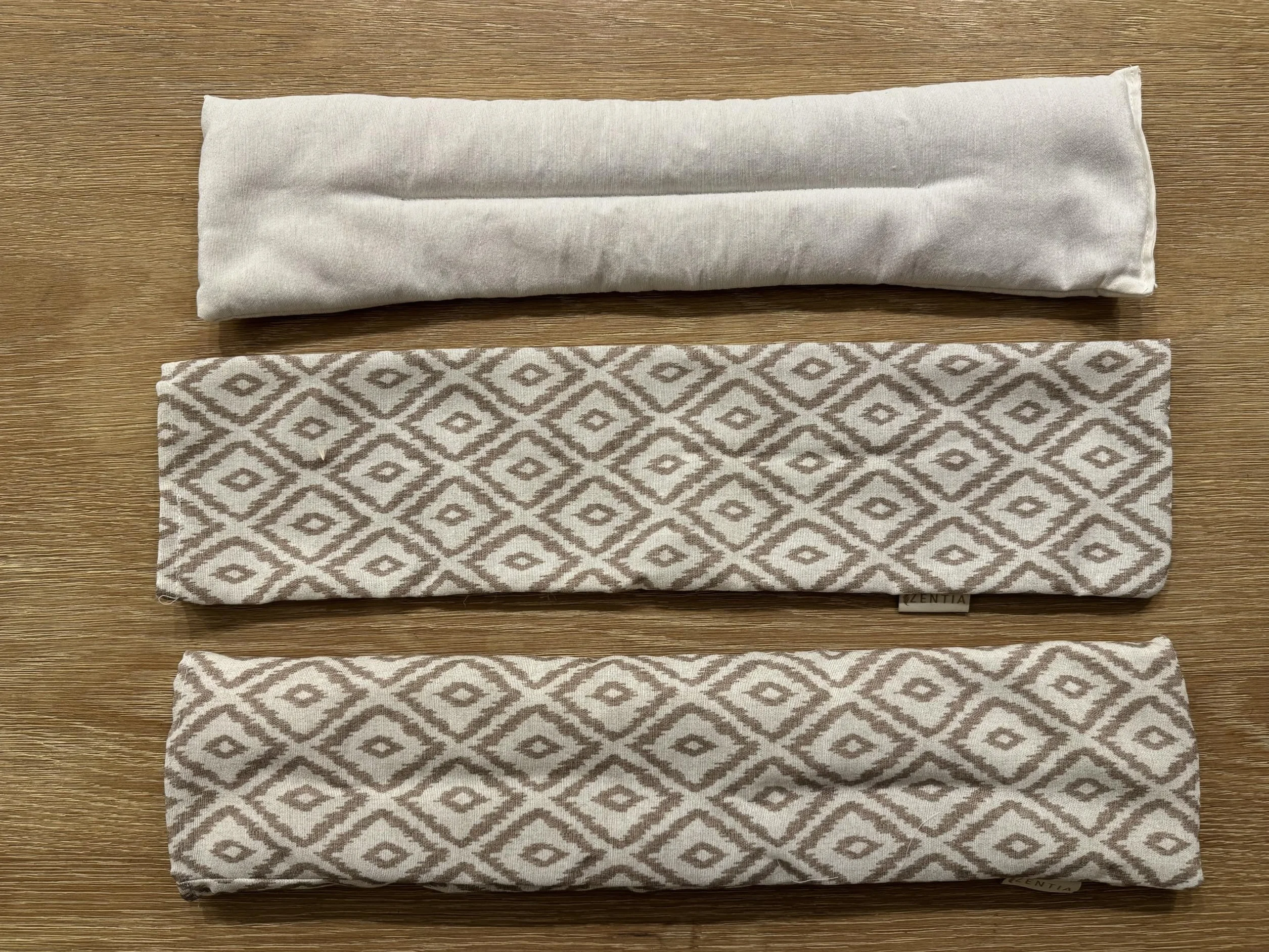 Sacco Semi Microonde 12x50cm Lavanda, 100% Cotone - Borsa Termica Calore e Freddo - Cuscino Cervical Grande