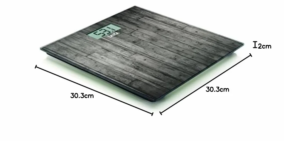 Laica PS1065 Bilancia Pesapersone Elettronica 180 kg Vetro Temperato Marrone