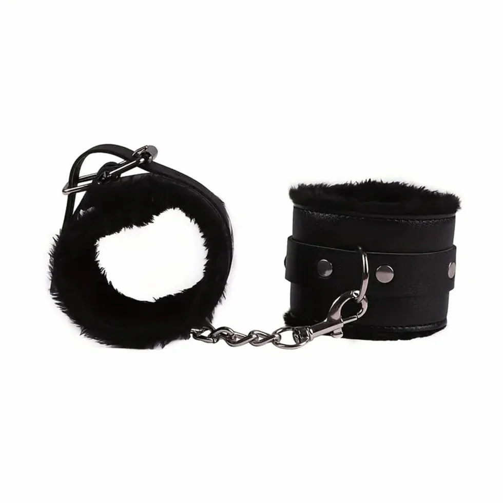 Maschera per gli occhi in peluche con piume e pelle artificiale, accessori per giochi di coppia