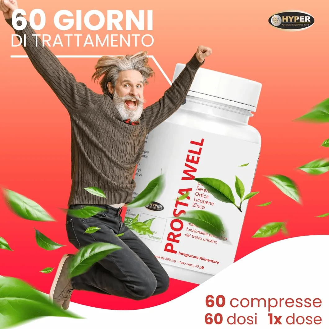Prosta Well Integratore Benessere Prostata Vie Urinarie Serenoa Repens Ortica Licopene Zinco 240 Compresse