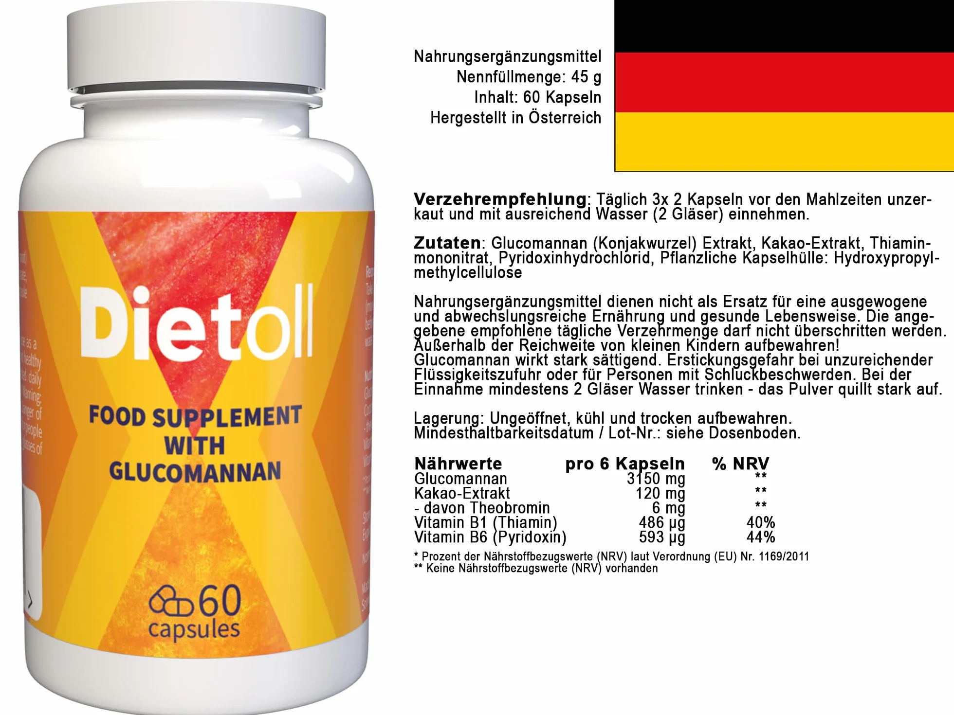 Dietoll 180 Capsule 3x60 Confezione da 3