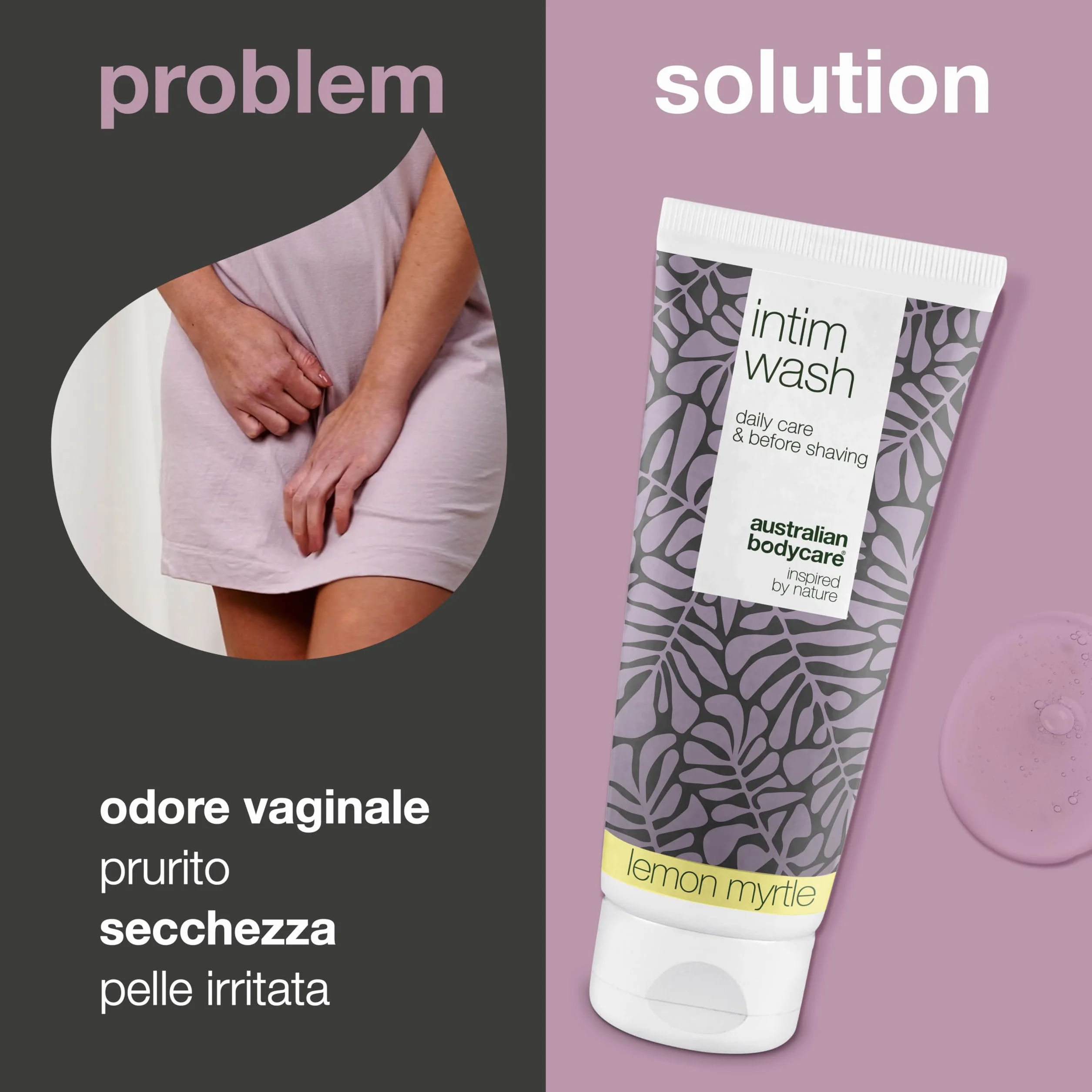 Australian Bodycare Intim Wash 200 ml Detergente intimo Tea Tree Oil naturale vegano pH bilanciato