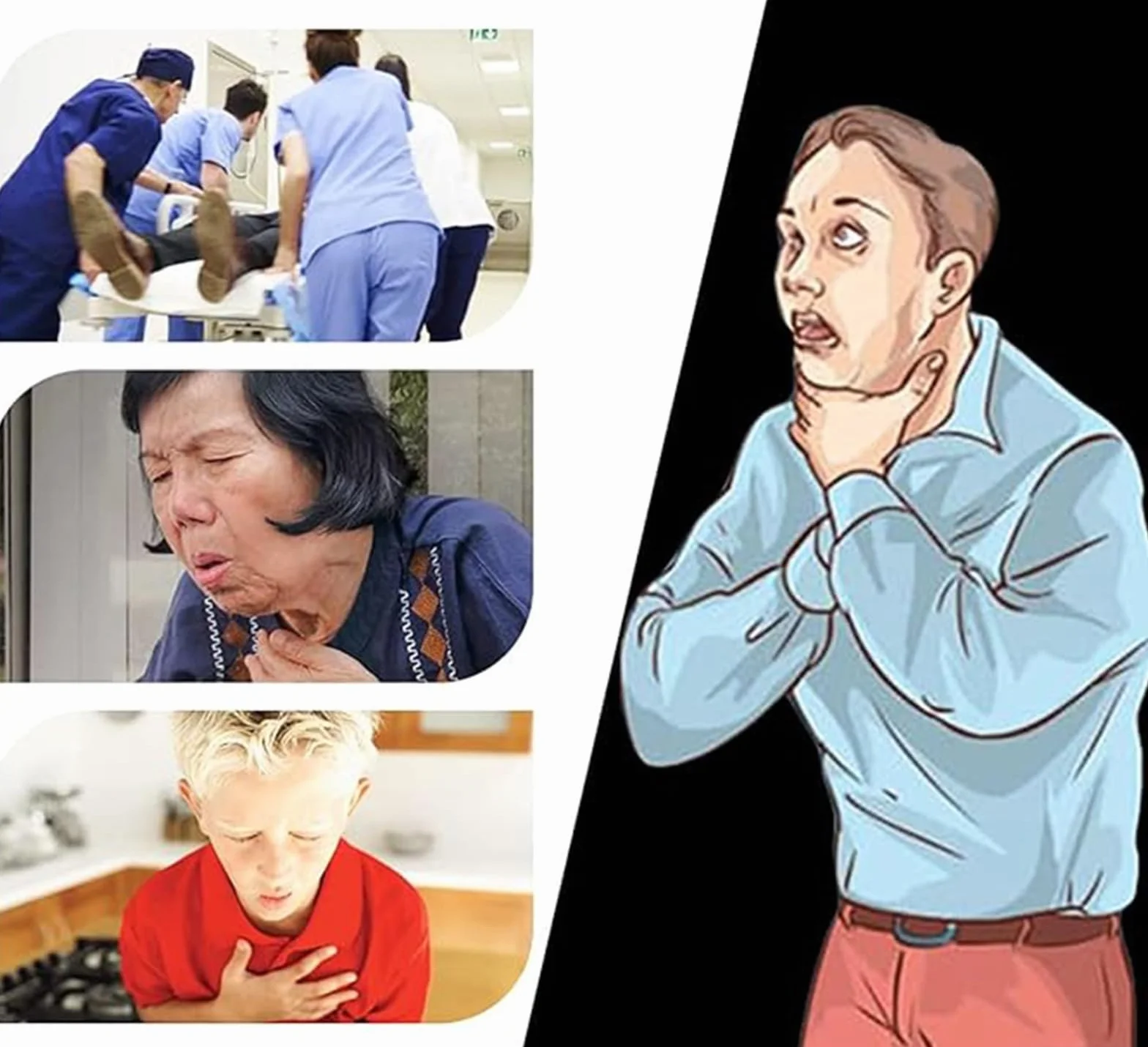 Giubbotto Anti-Soffocamento Addestramento Manovra Heimlich con Schiaffo Sulla Schiena per Studenti Infermieri Adulti