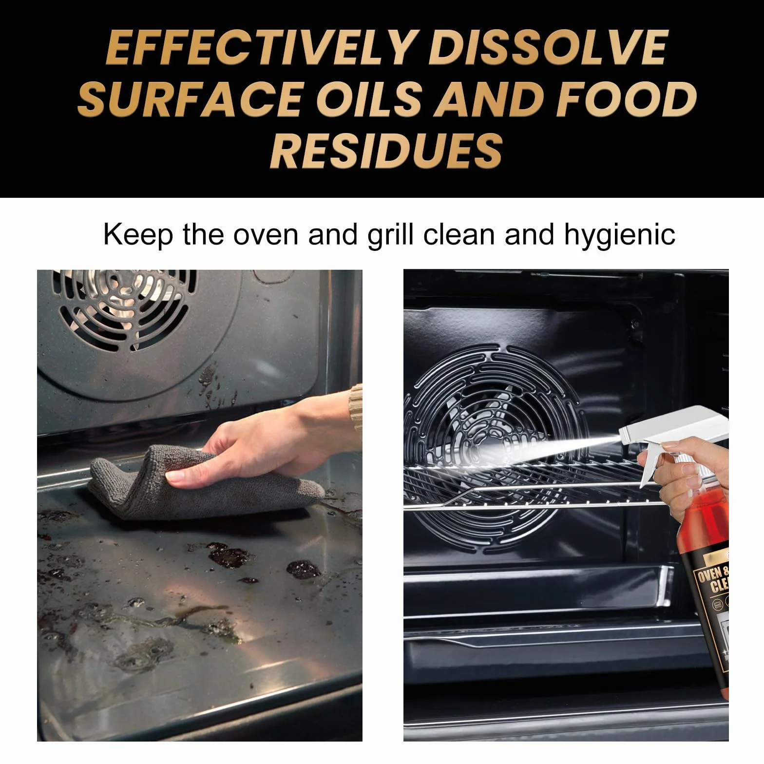Pulizia di Forno e Grill,Detergente per Forno,100ML,1PC,Pulitore e Sgrassatore extra forte Per Forno,Piano Cottura e Grill