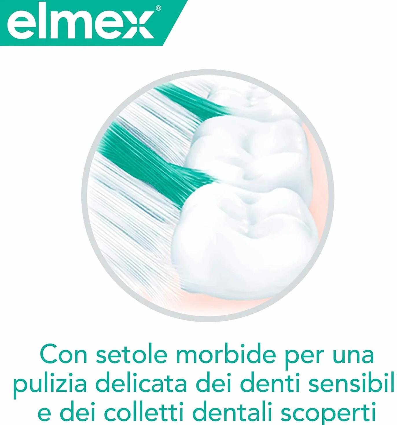 Elmex Spazzolino Sensibile Setole Morbide Manico Ergonomico