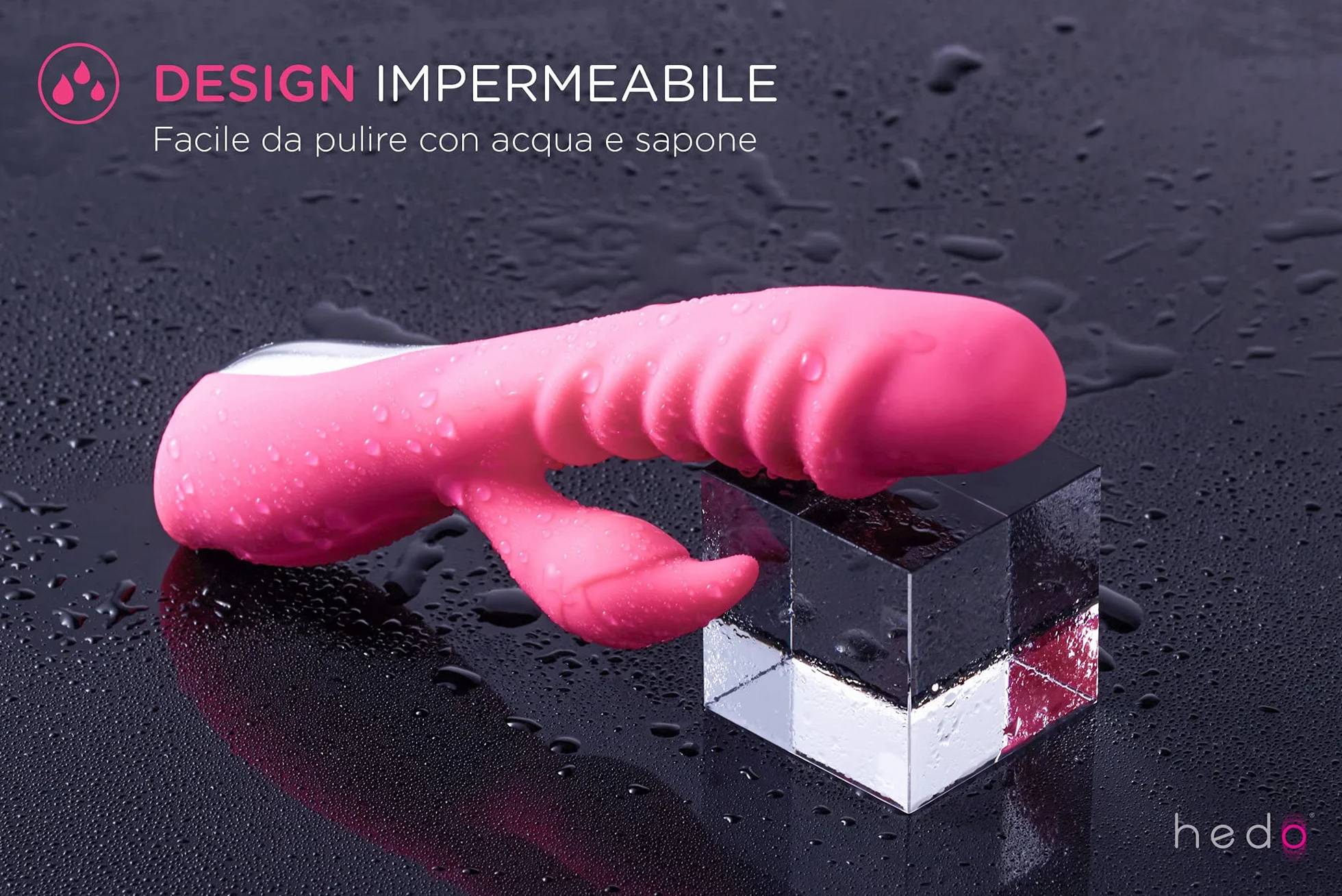 HEDO M4 | Vibratore sessuale per donna | Funzione calore | Stimolatore clitorideo e punto G | Dido vibrante | Privo di PVC e ftalati | Vibratorepunto squirt | Massaggiatore rabbit