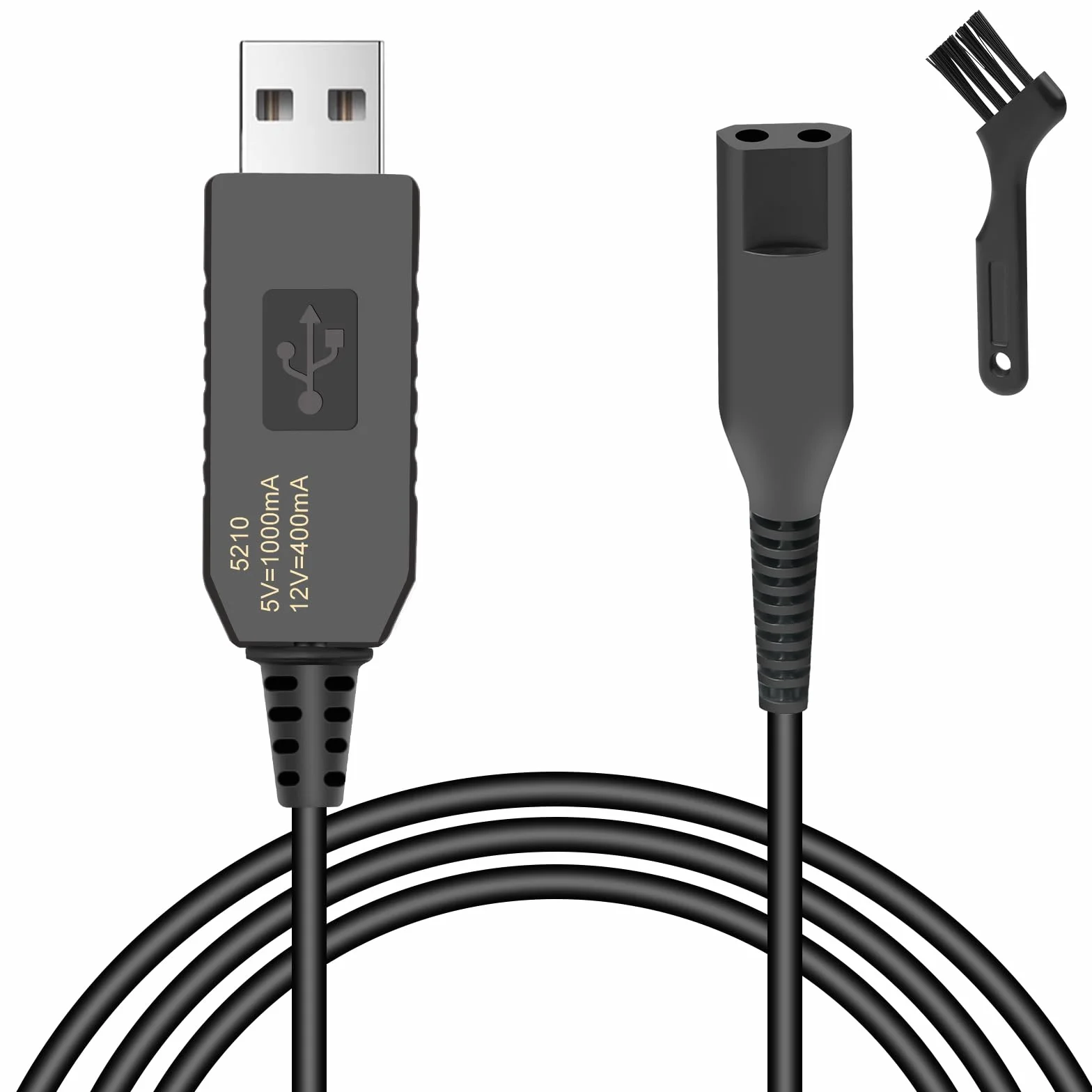 Caricatore Rasoio 12V 1000mAh con Cavo USB per Braun Series 9 7 5 4 3 2 1