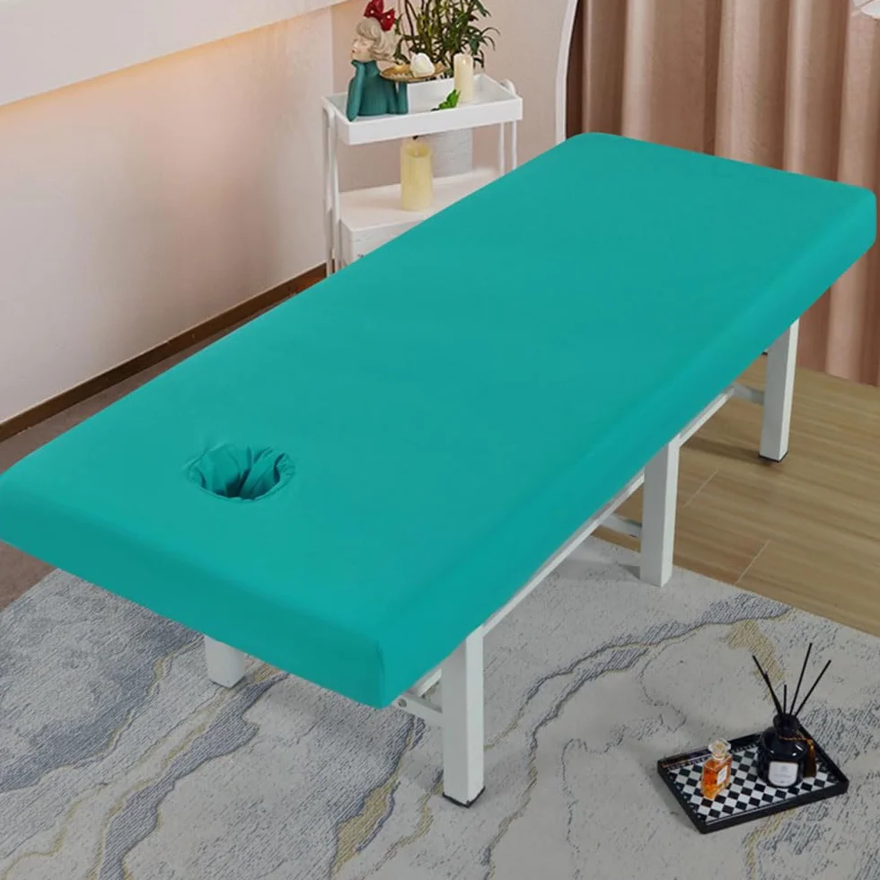 Morbuy Lenzuolo Impermeabile per Lettino da Massaggio Spa 180x60cm Verde
