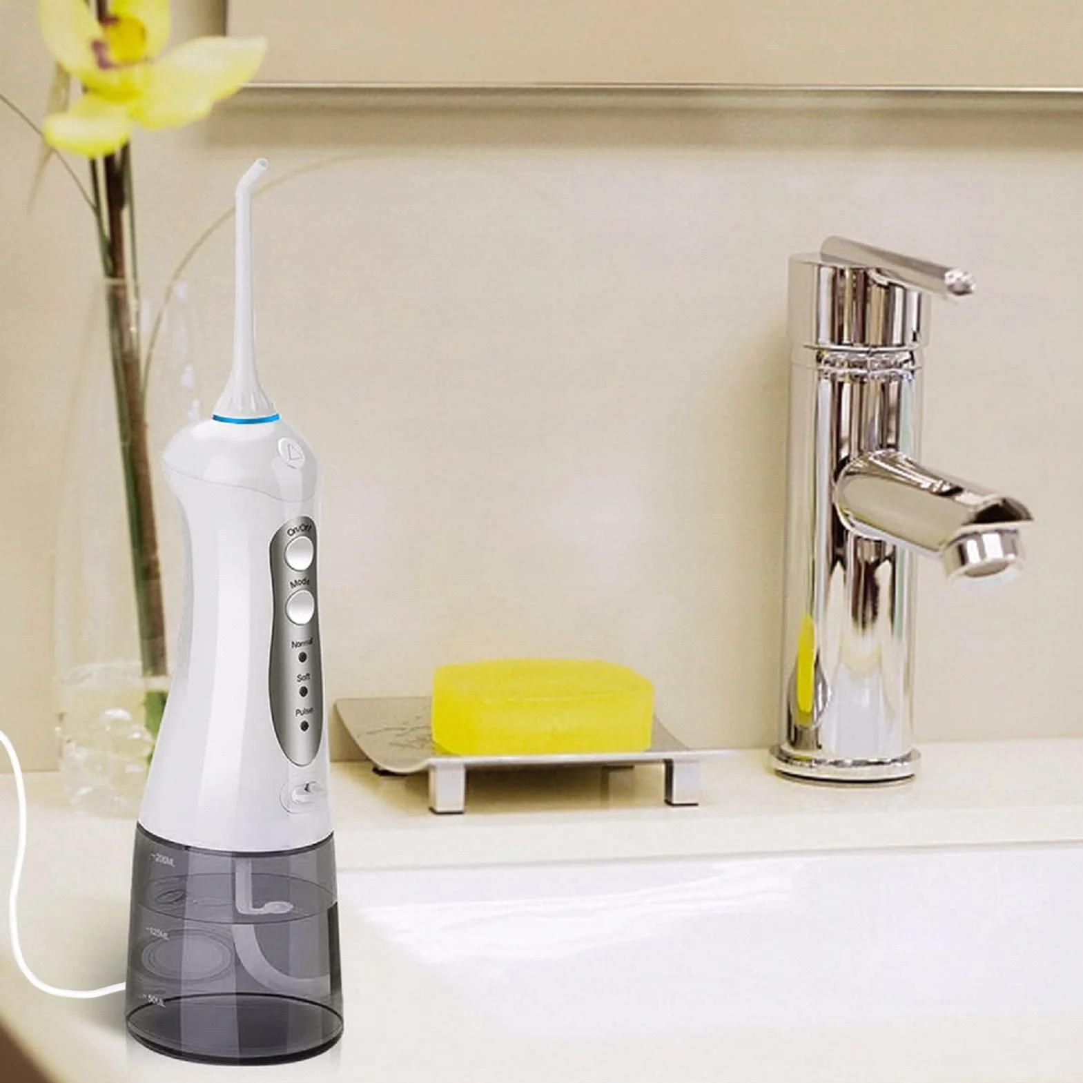 Flosser di ricambio per Hangsun Nicwell Nicefeel USB cavo di ricarica bianco
