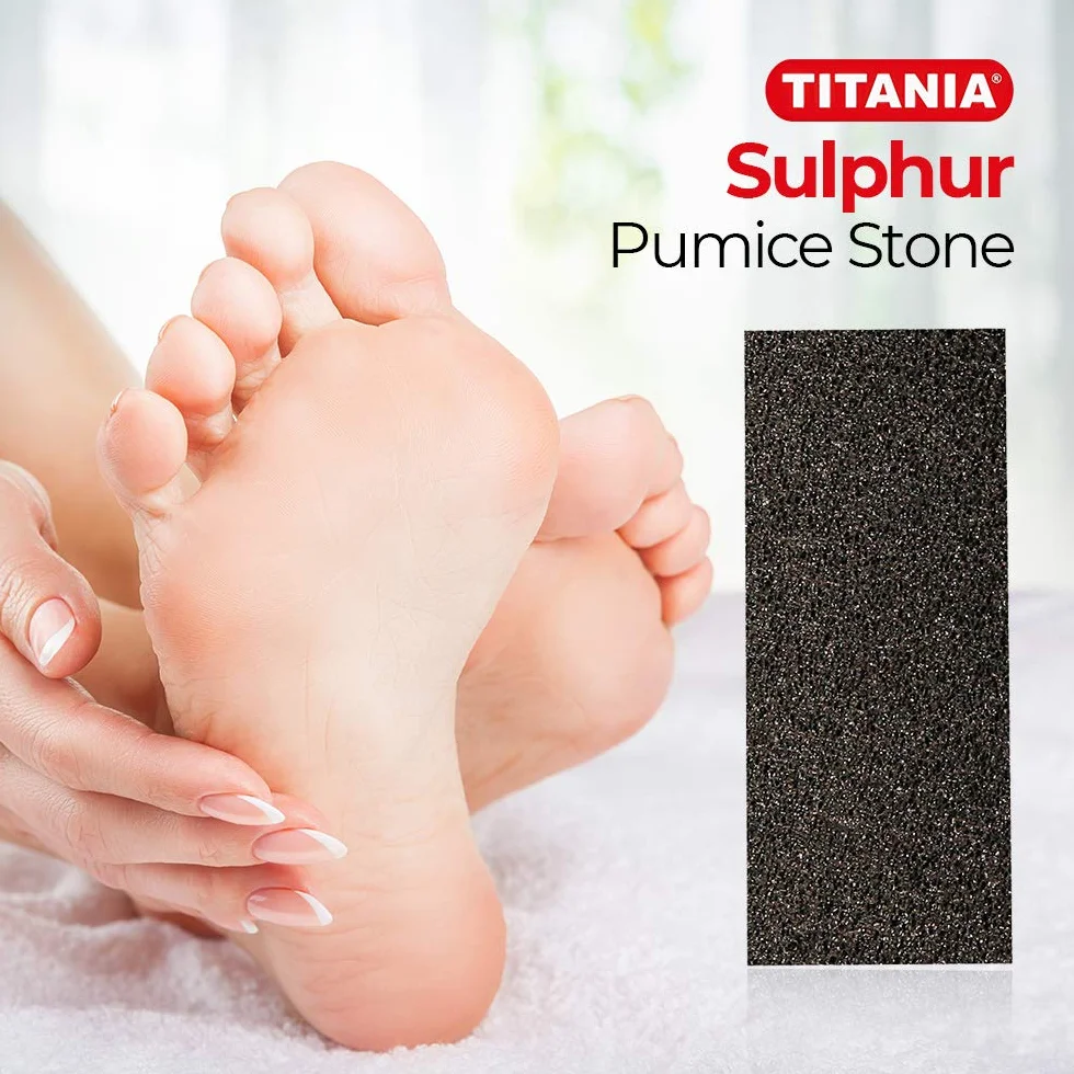 Titania zolfo di Pomice Extra Duro Nero 9.5 x 4 x 2 cm blister 1er Pack 18 G